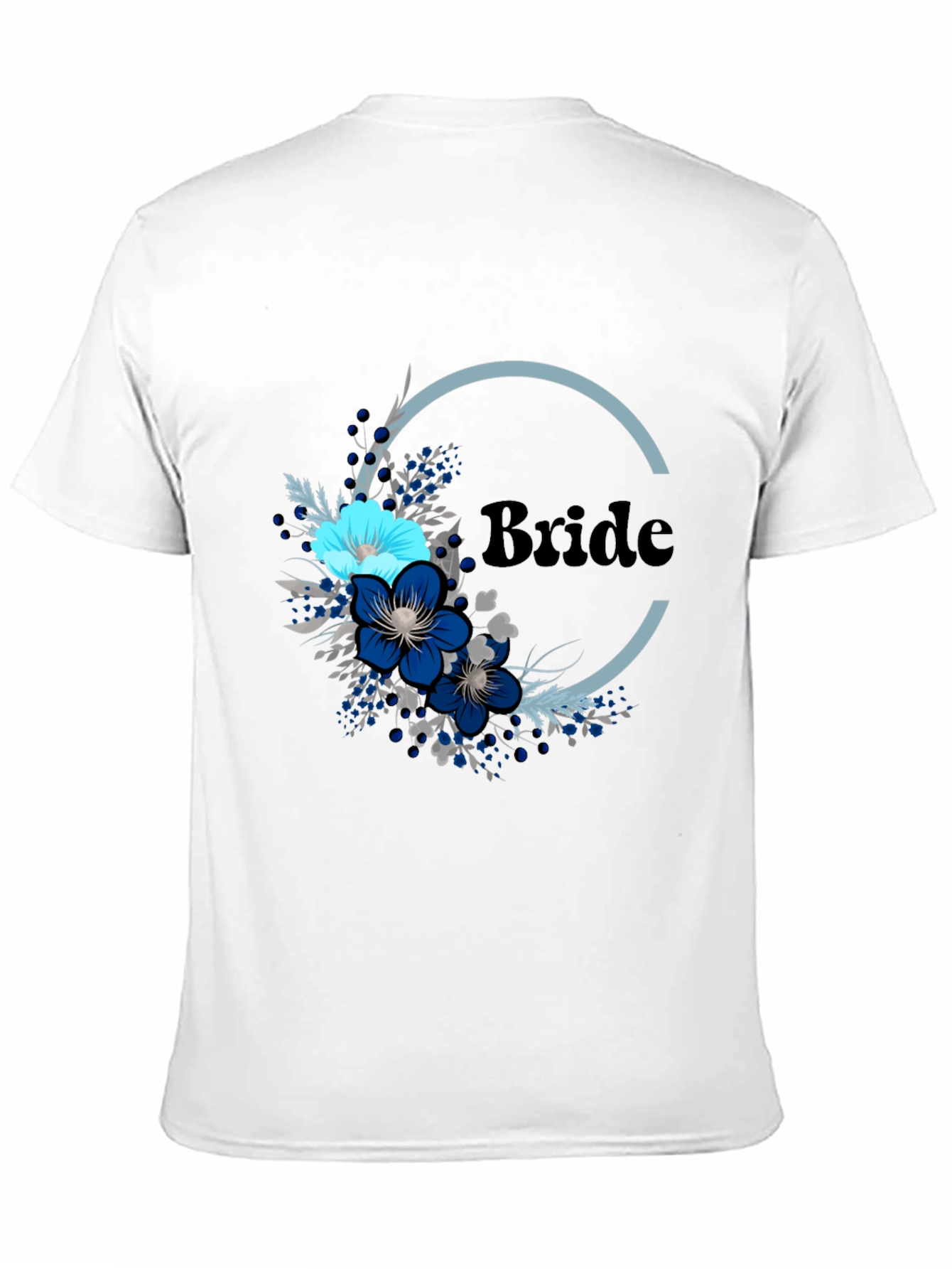 Bride Floral T-Shirt - Elegant Bridal Party Tee