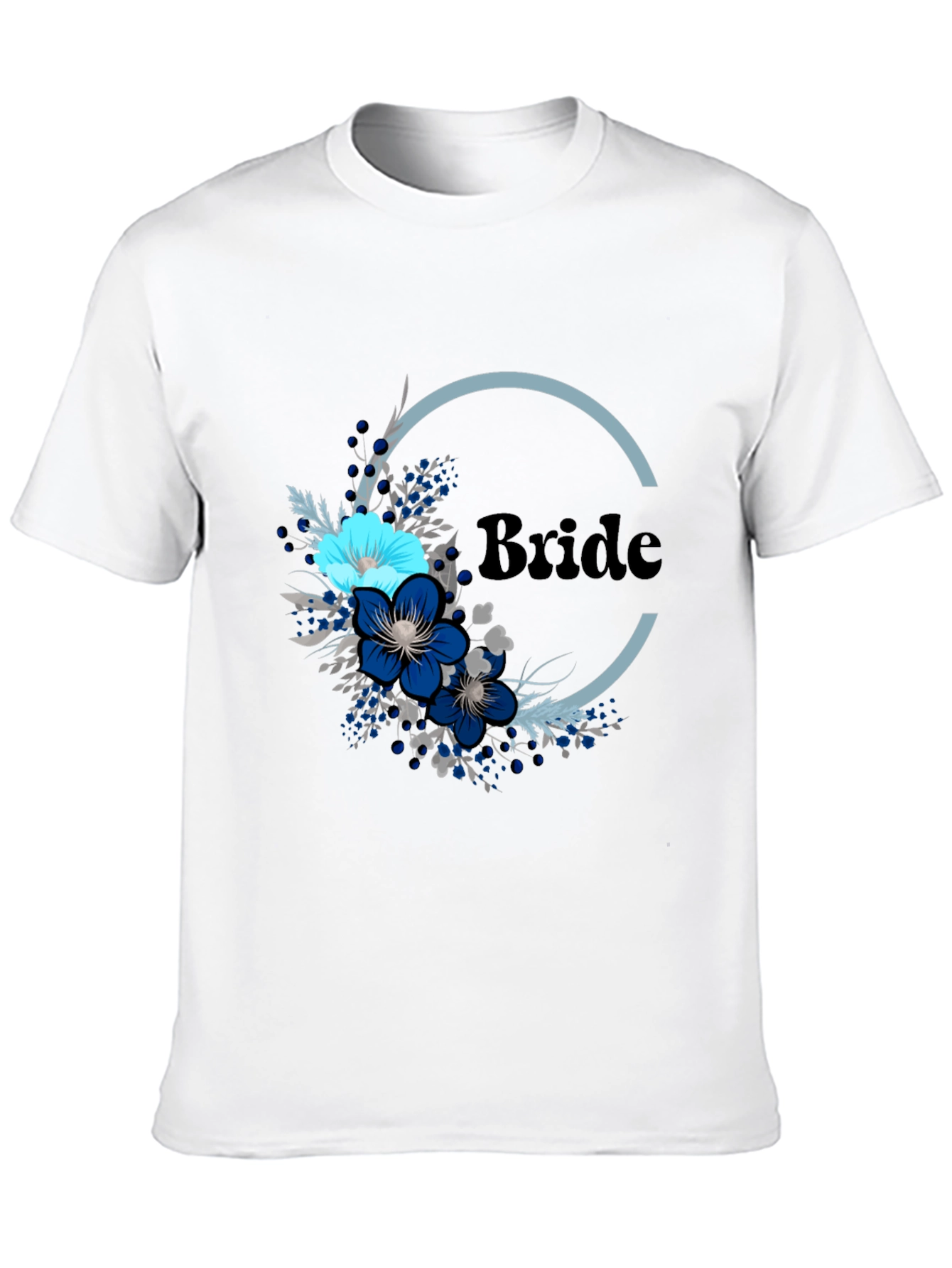 Bride Floral T-Shirt - Elegant Bridal Party Tee