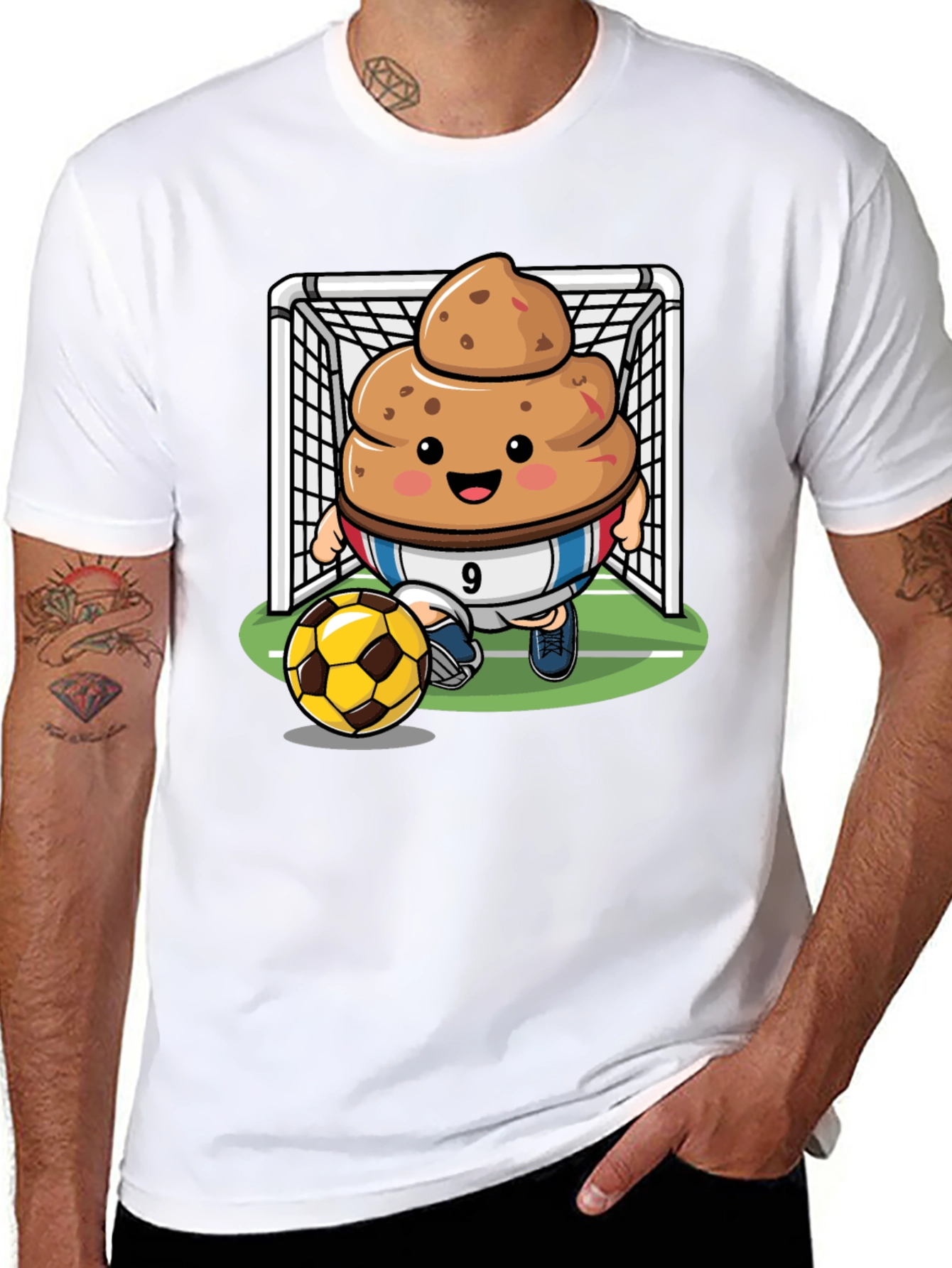 Poop Emoji Soccer T-Shirt