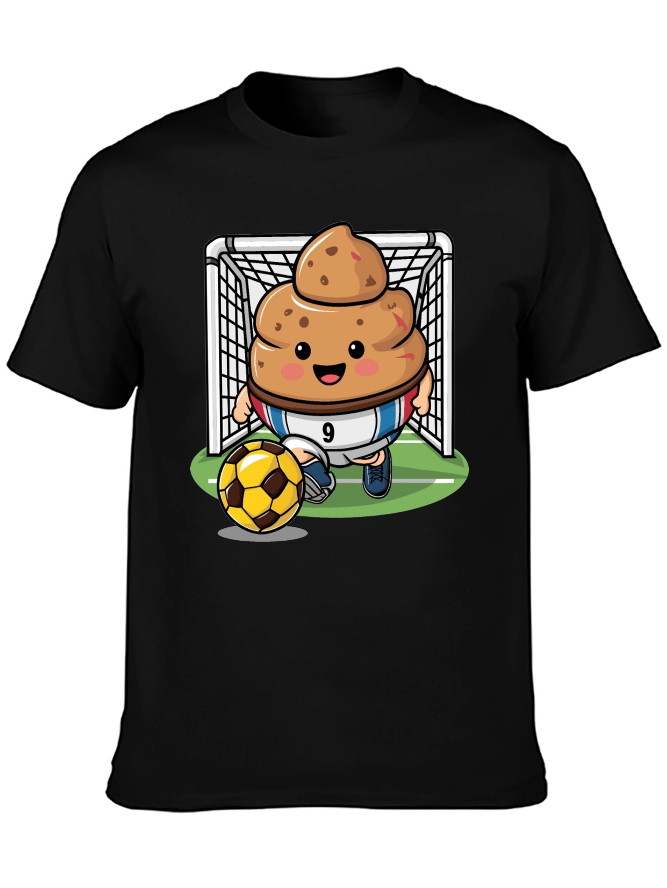 Poop Emoji Soccer T-Shirt
