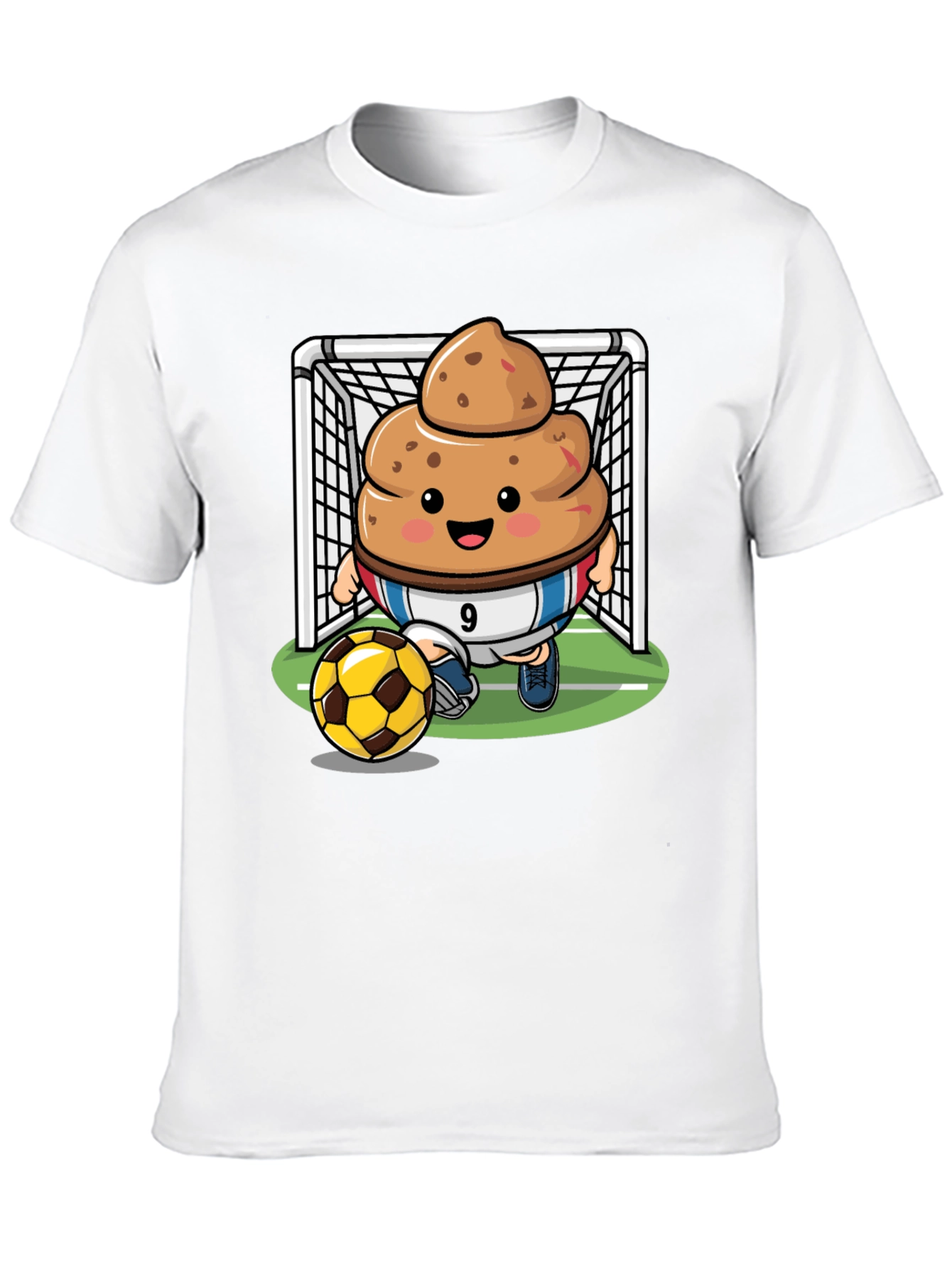 Poop Emoji Soccer T-Shirt