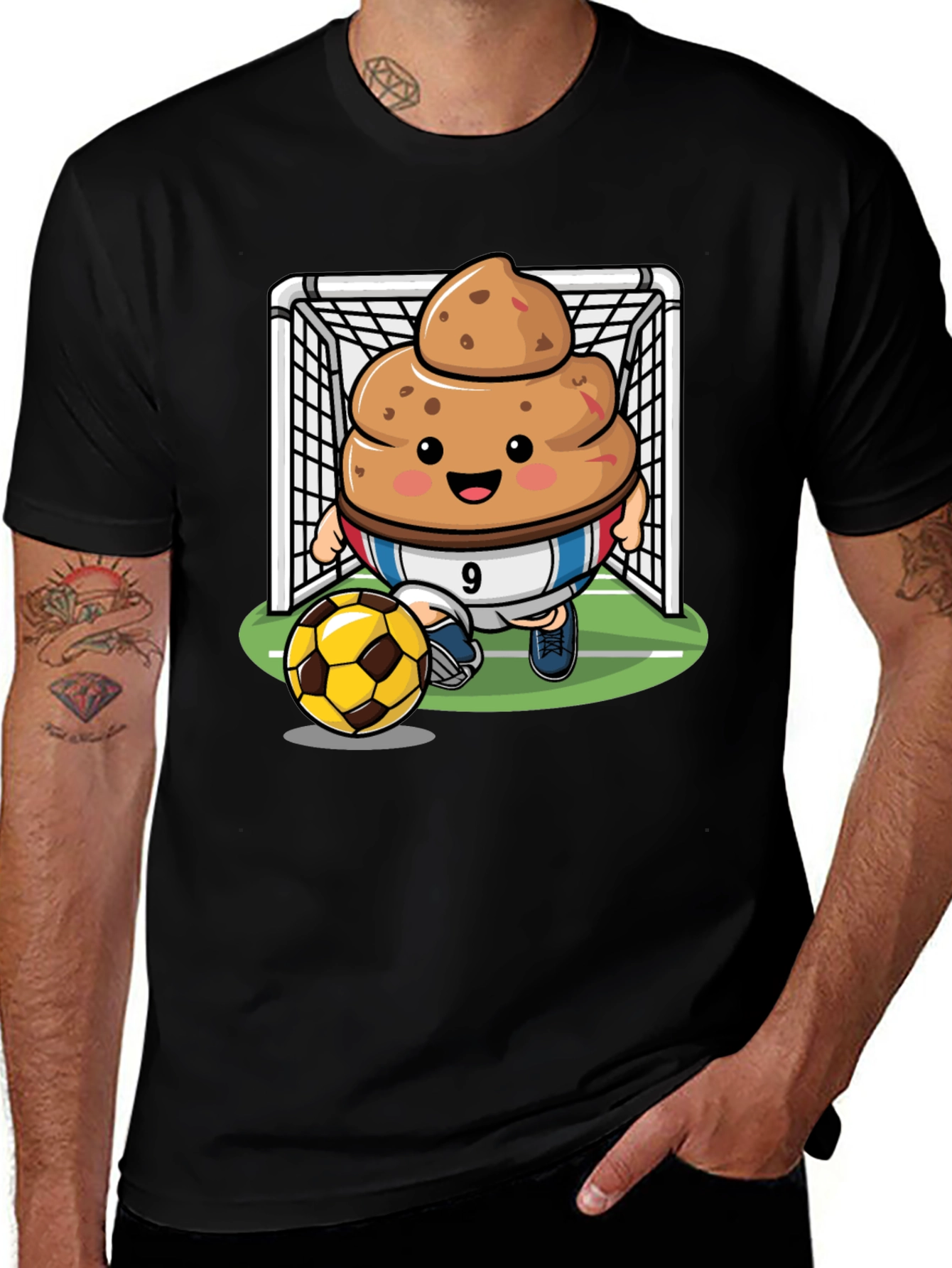 Poop Emoji Soccer T-Shirt