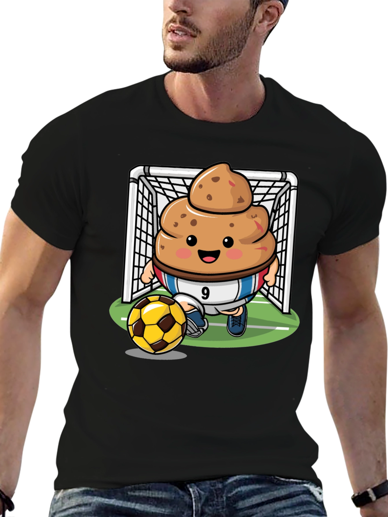 Poop Emoji Soccer T-Shirt