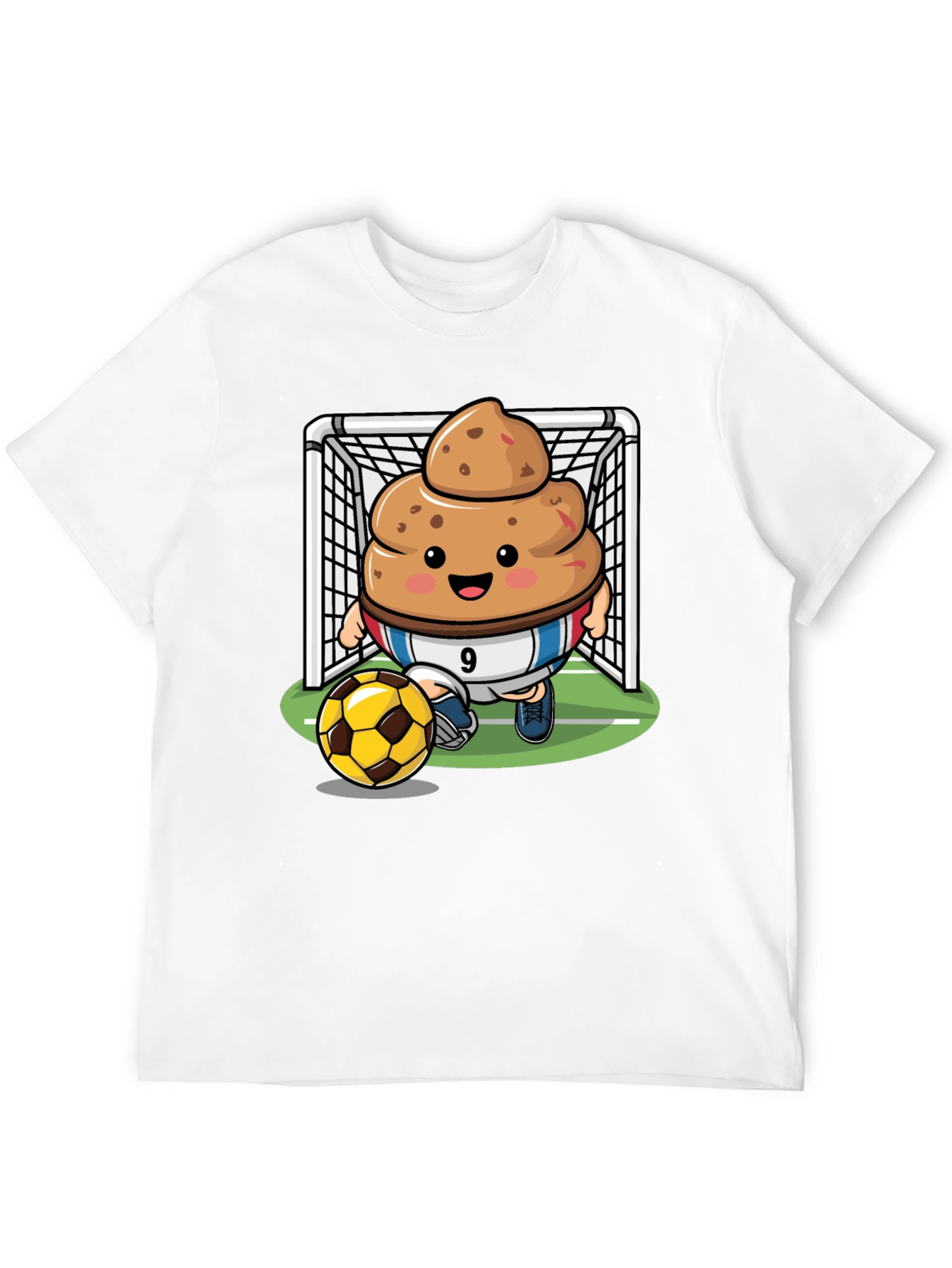 Poop Emoji Soccer T-Shirt