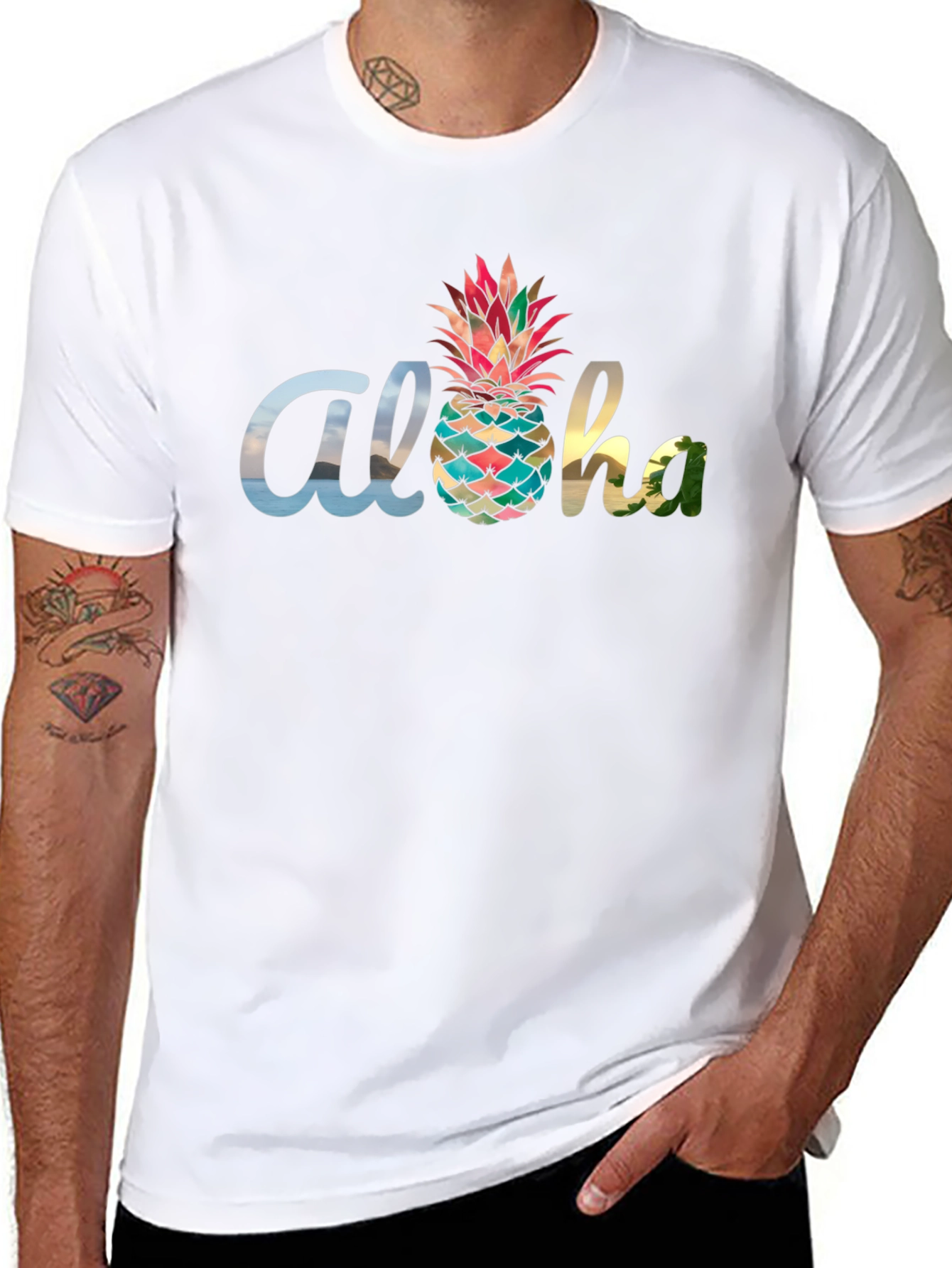Aloha Pineapple Graphic Tee - Tropical Vibes!