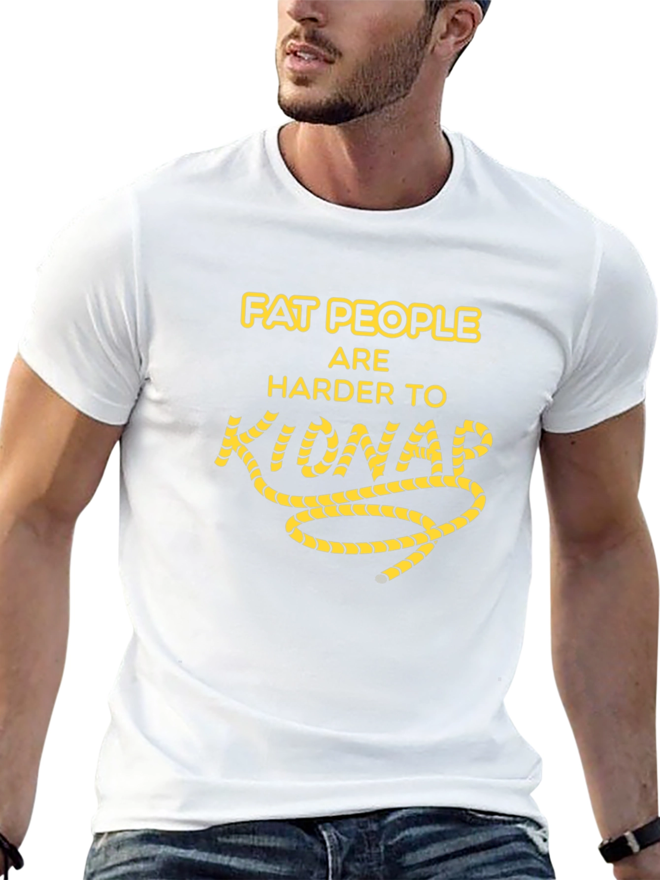 Funny Fat People Kidnap Humor Graphic T-Shirt