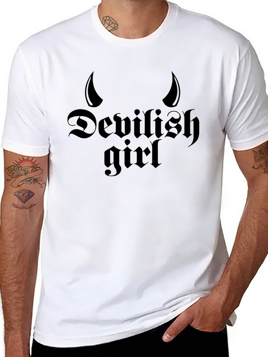 Devilish Girl Black T-Shirt