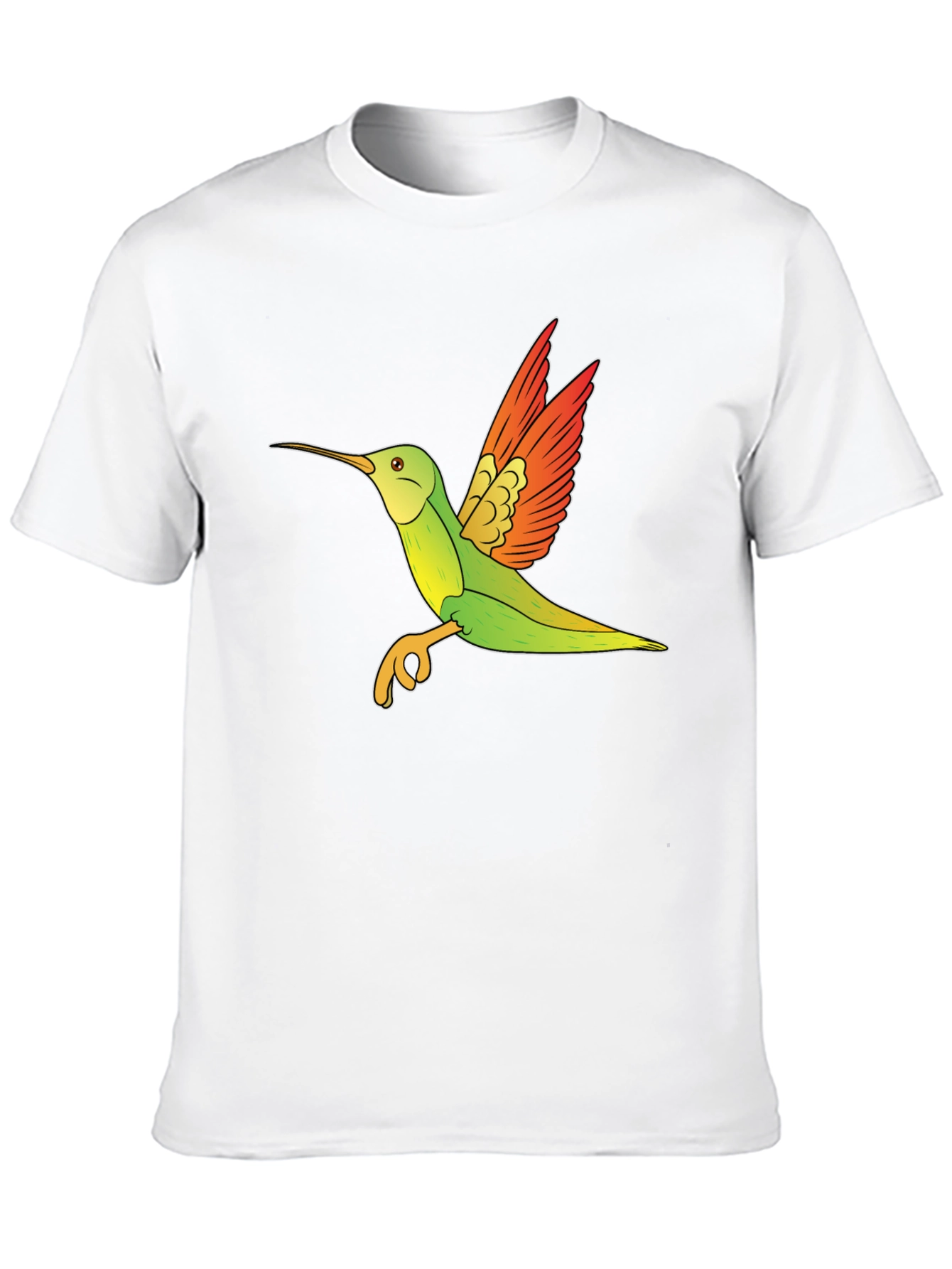 Hummingbird Graphic Tee - Black Cotton Blend