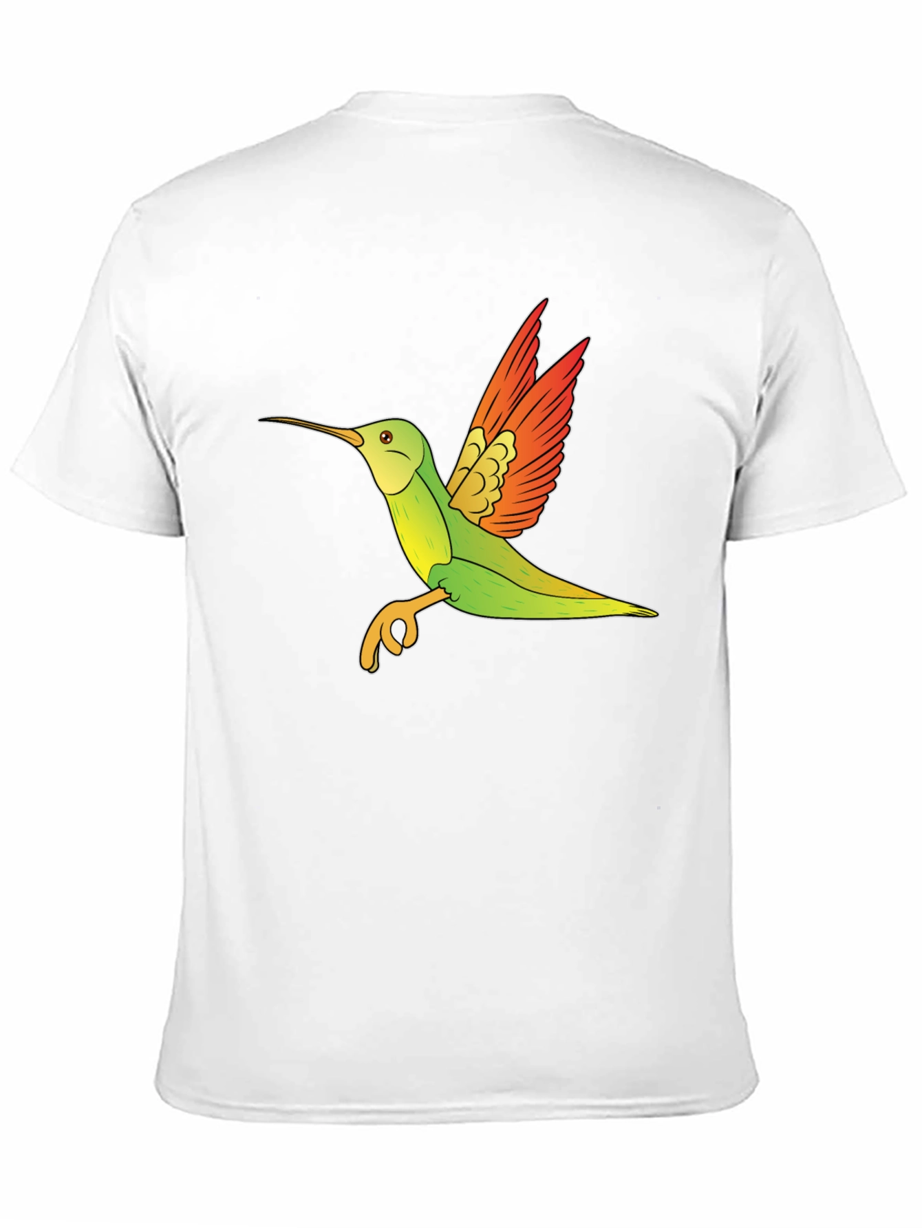 Hummingbird Graphic Tee - Black Cotton Blend