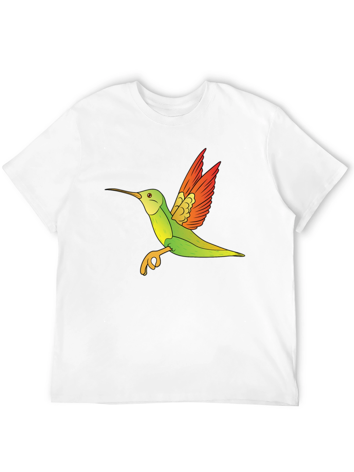 Hummingbird Graphic Tee - Black Cotton Blend