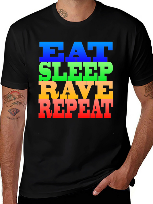 Eat Sleep Rave Repeat Graphic Tee