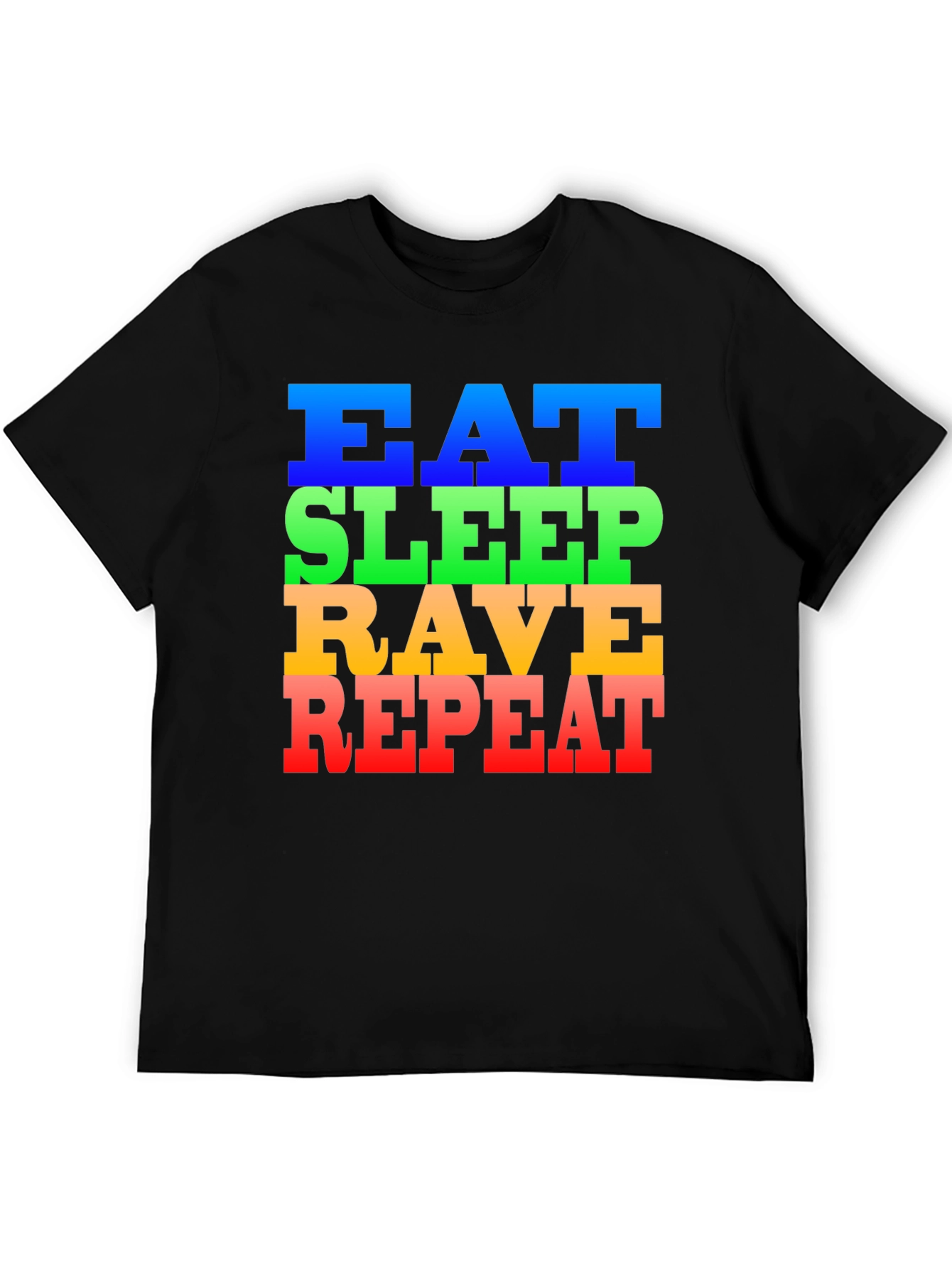 Eat Sleep Rave Repeat Graphic Tee