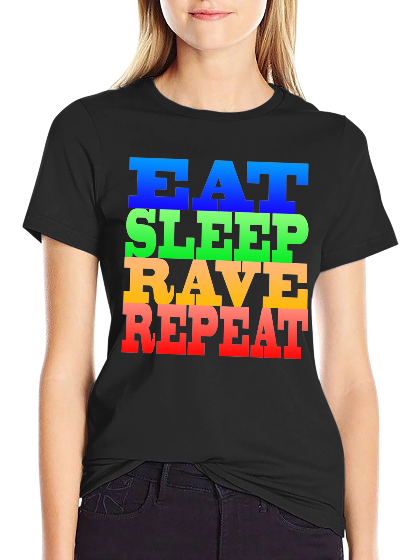 Eat Sleep Rave Repeat Graphic Tee