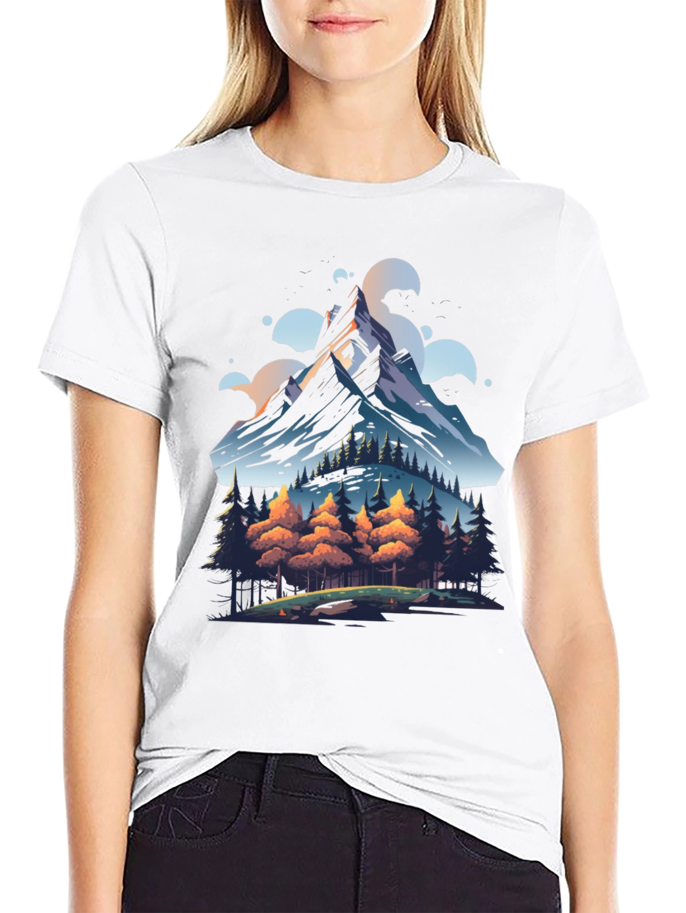 Mountain Forest Graphic Tee - Nature Lovers Shirt
