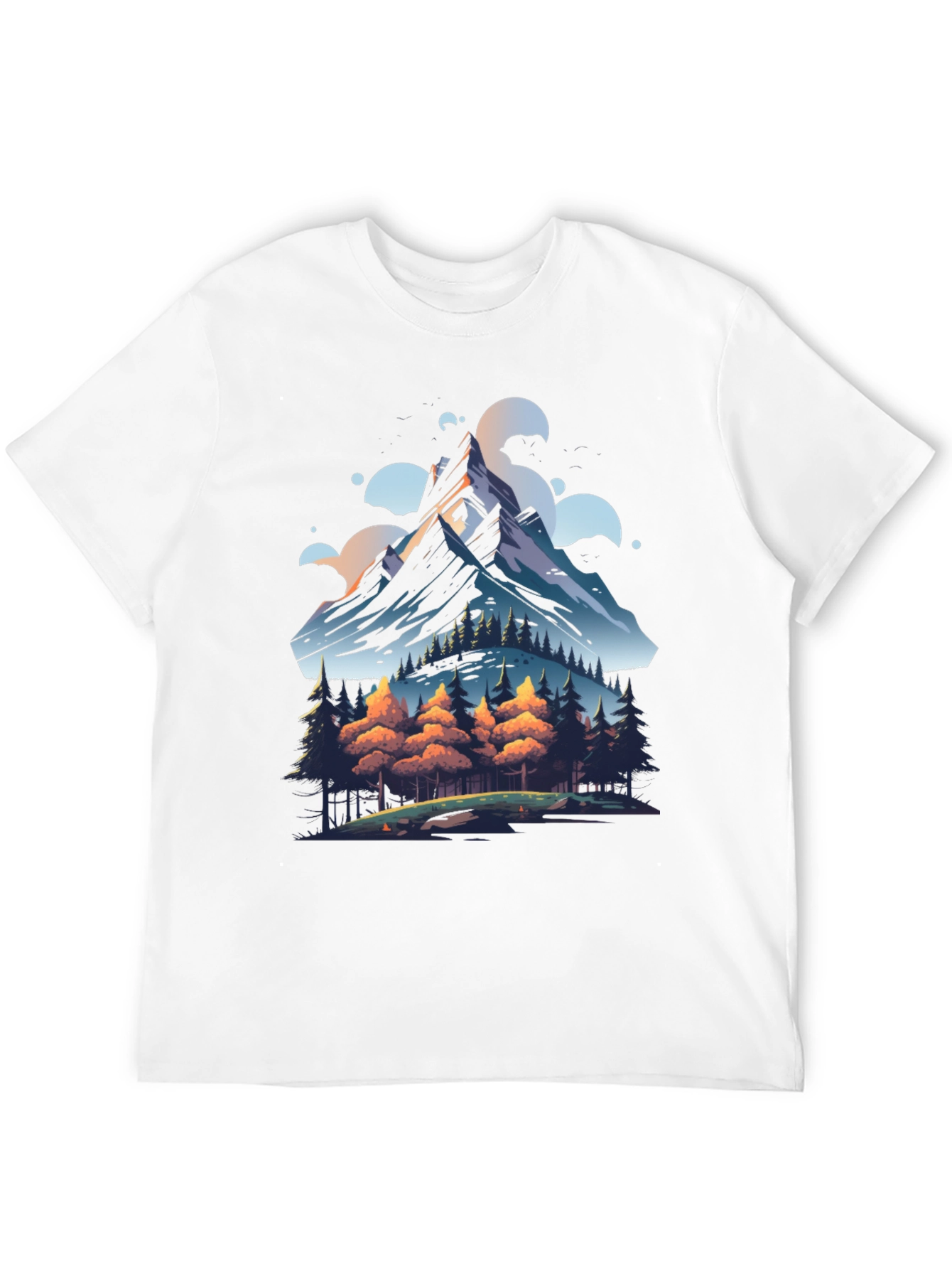 Mountain Forest Graphic Tee - Nature Lovers Shirt