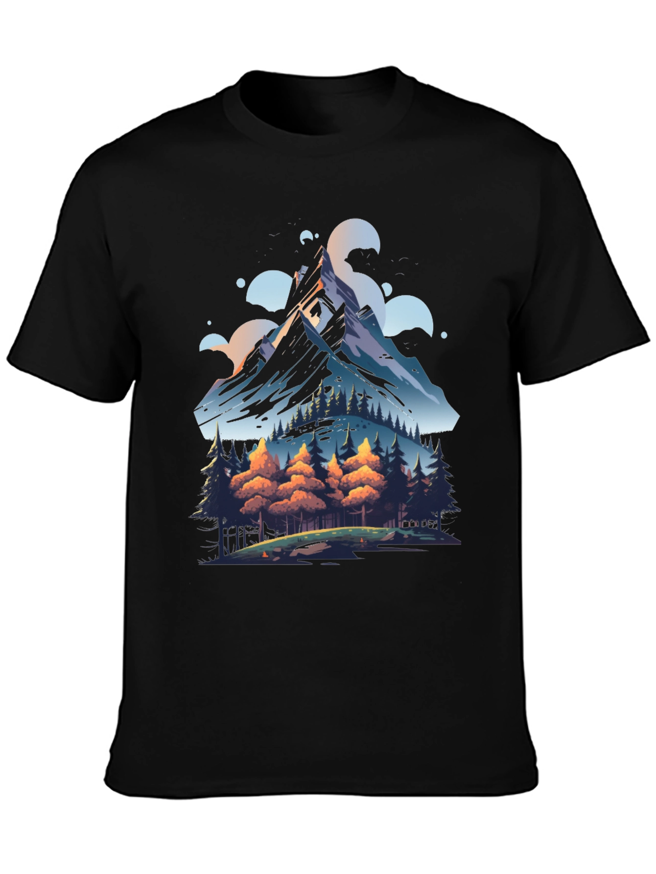 Mountain Forest Graphic Tee - Nature Lovers Shirt