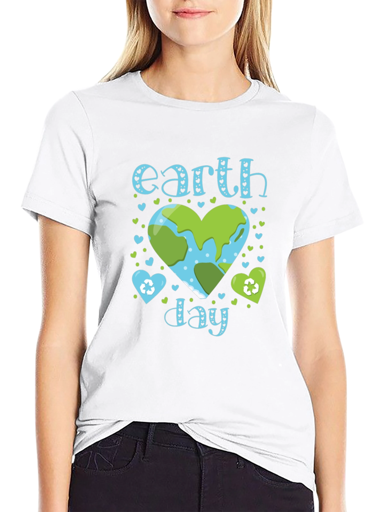 Earth Day T-Shirt Planet Heart Design