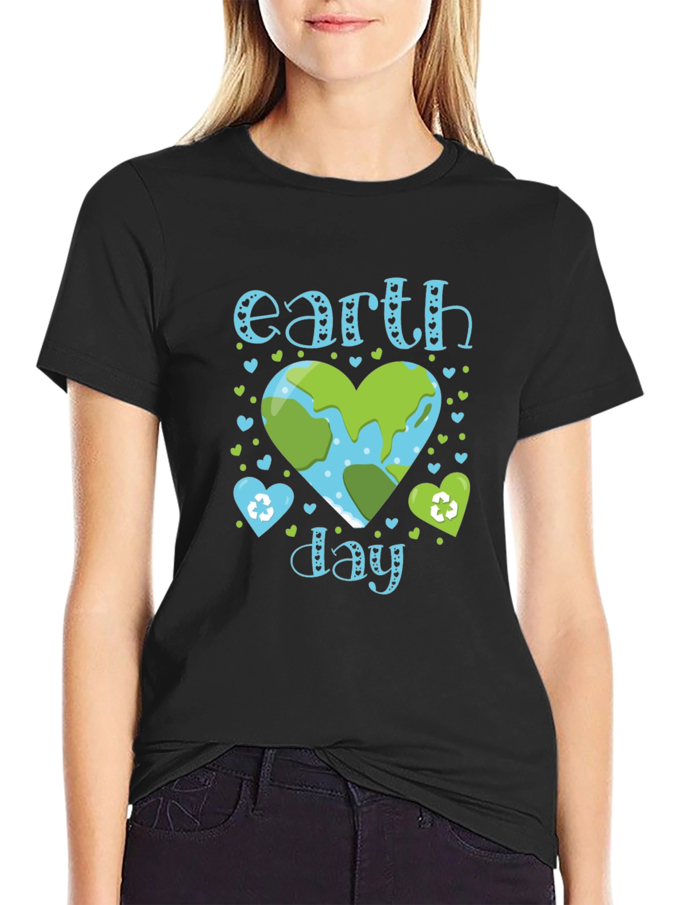Earth Day T-Shirt Planet Heart Design