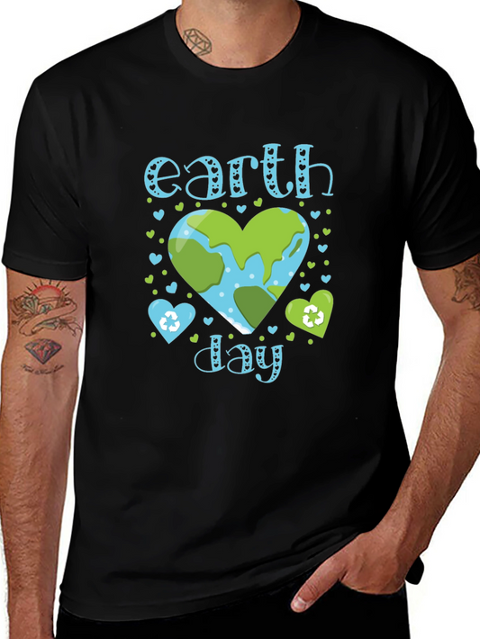 Earth Day T-Shirt Planet Heart Design