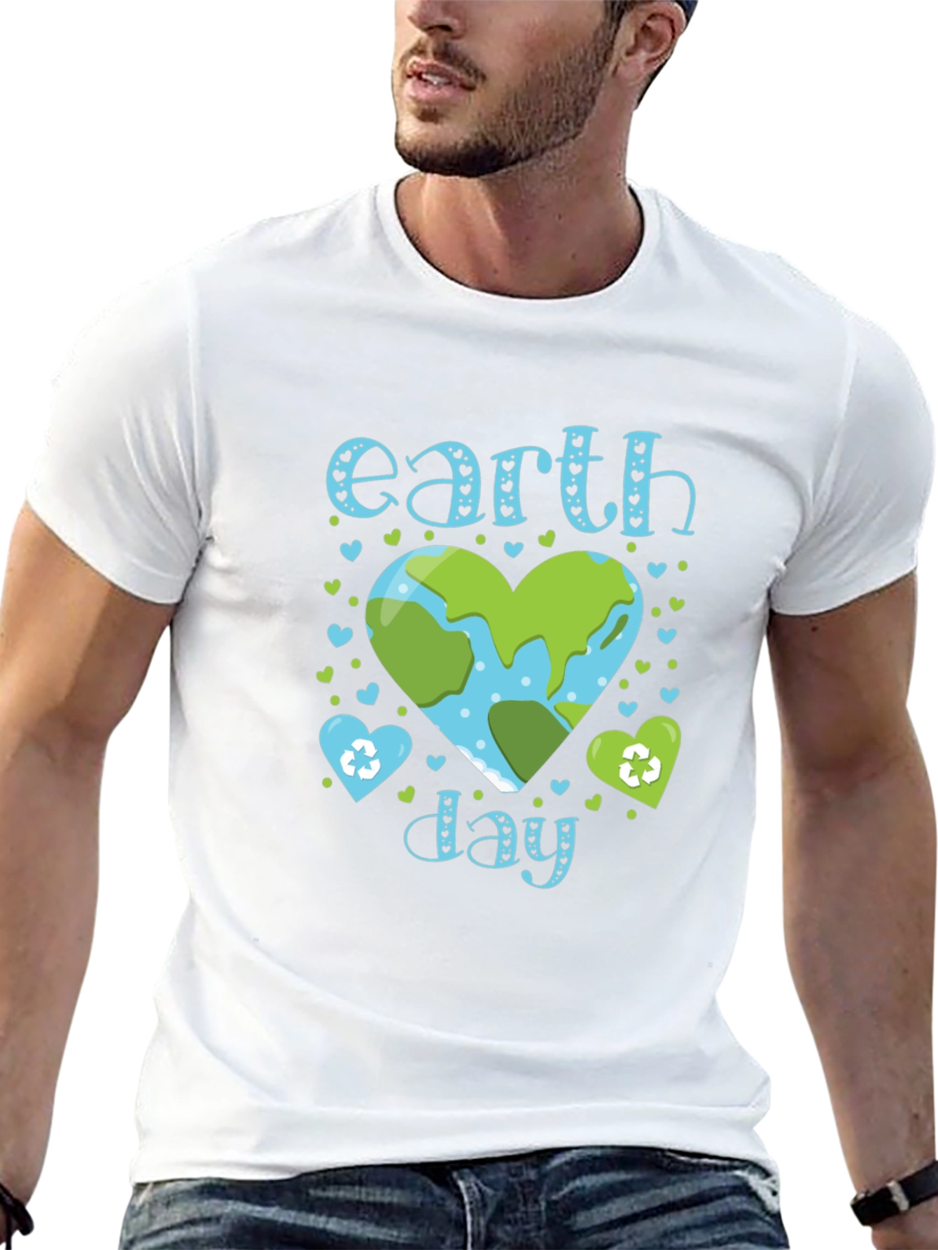 Earth Day T-Shirt Planet Heart Design