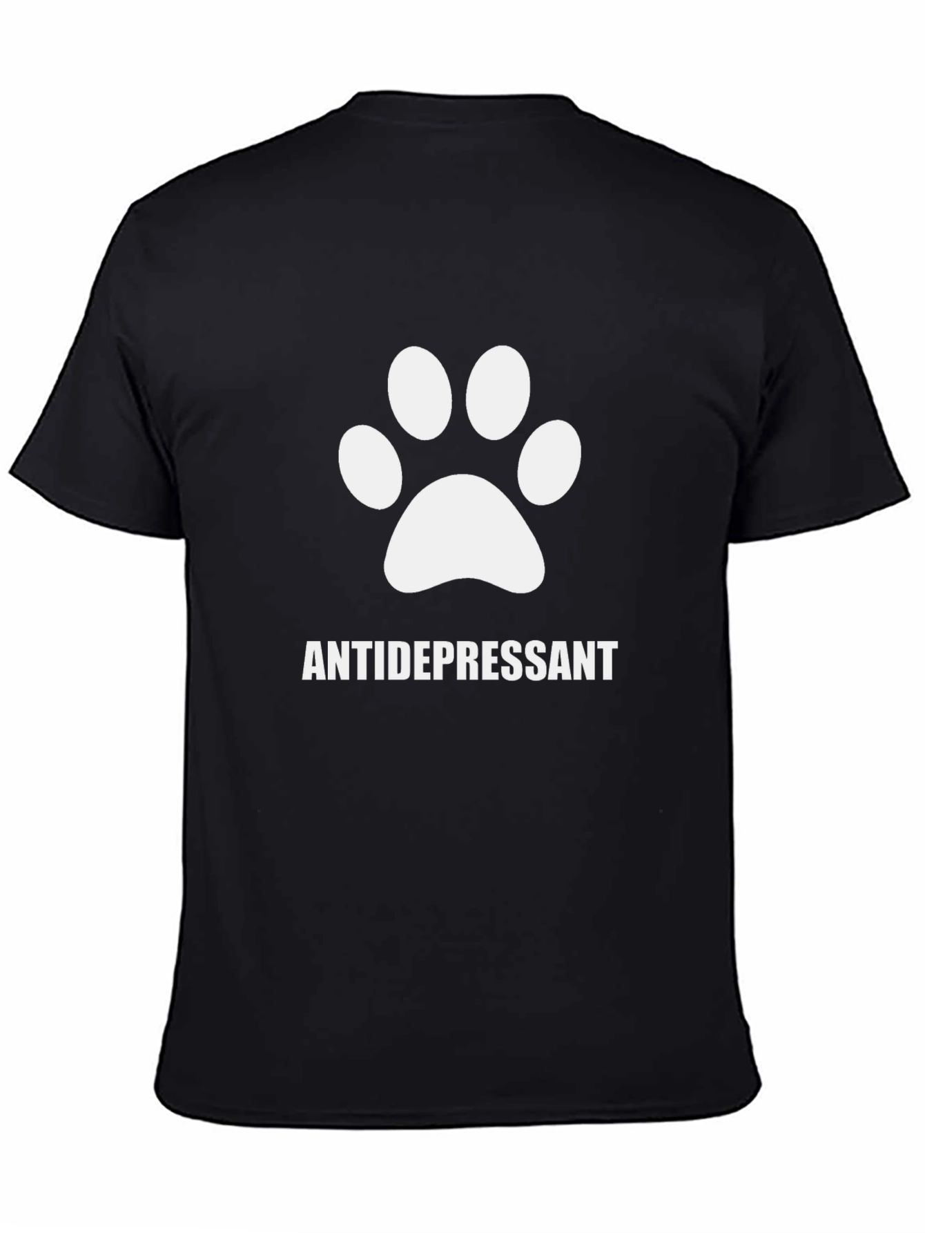 Antidepressant Dog Paw Print T-Shirt - Unisex