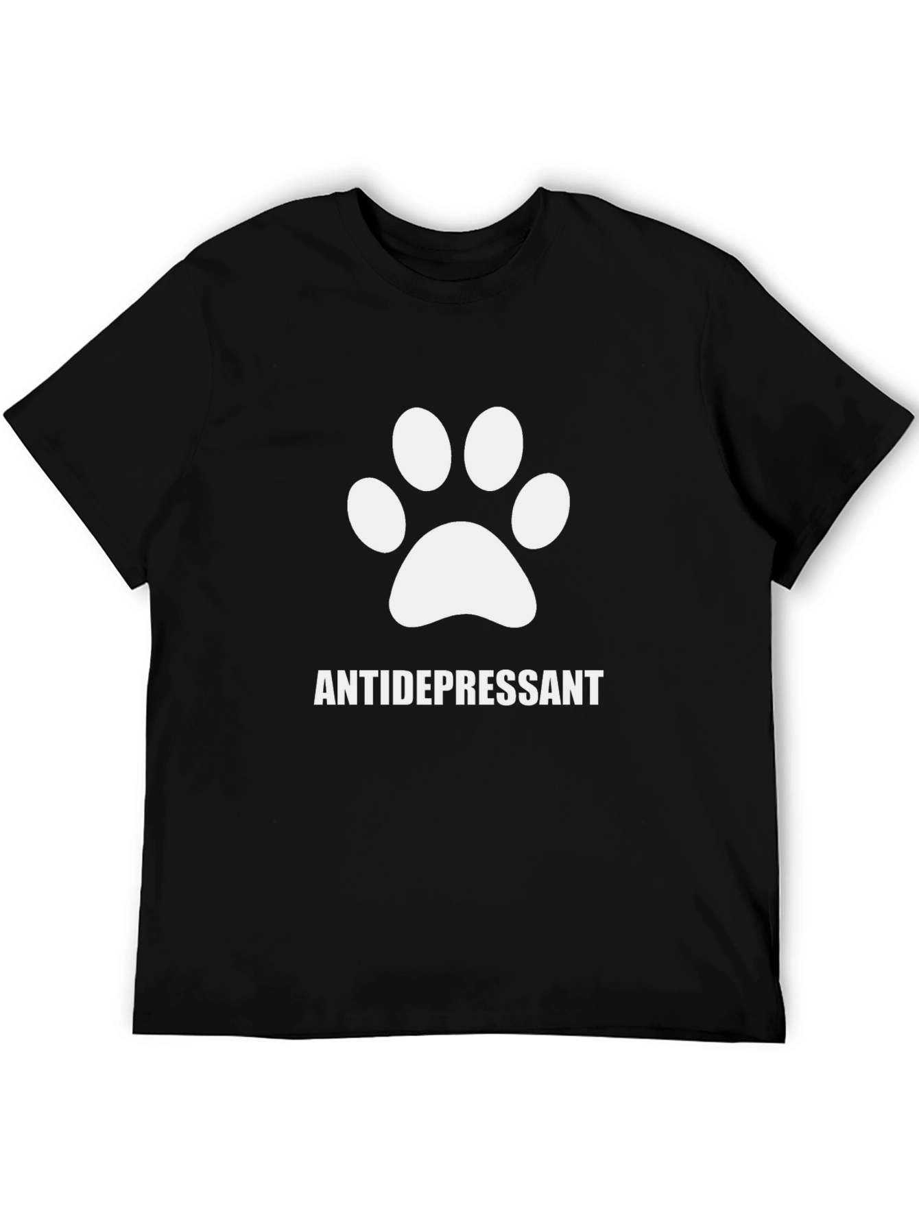 Antidepressant Dog Paw Print T-Shirt - Unisex