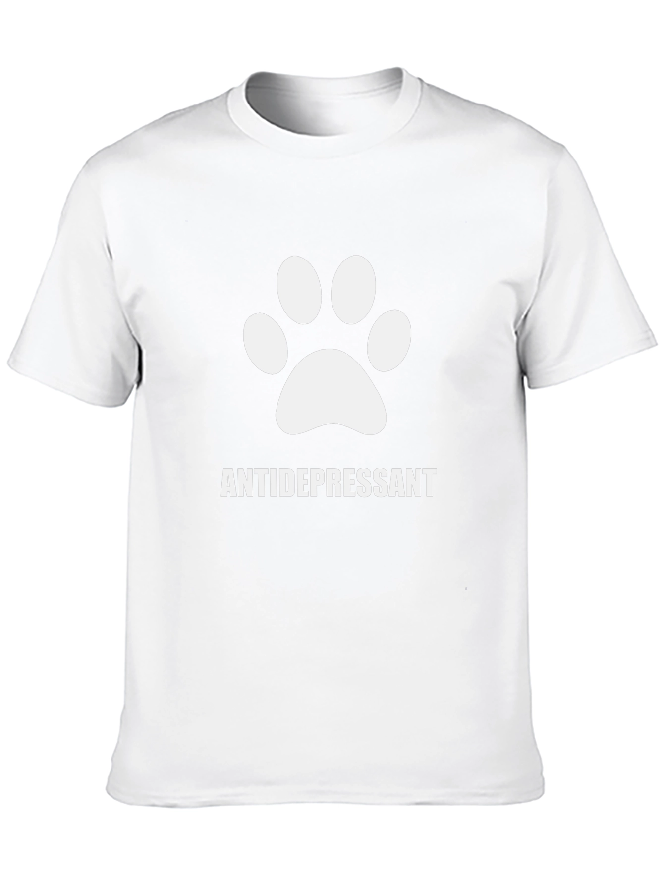 Antidepressant Dog Paw Print T-Shirt - Unisex