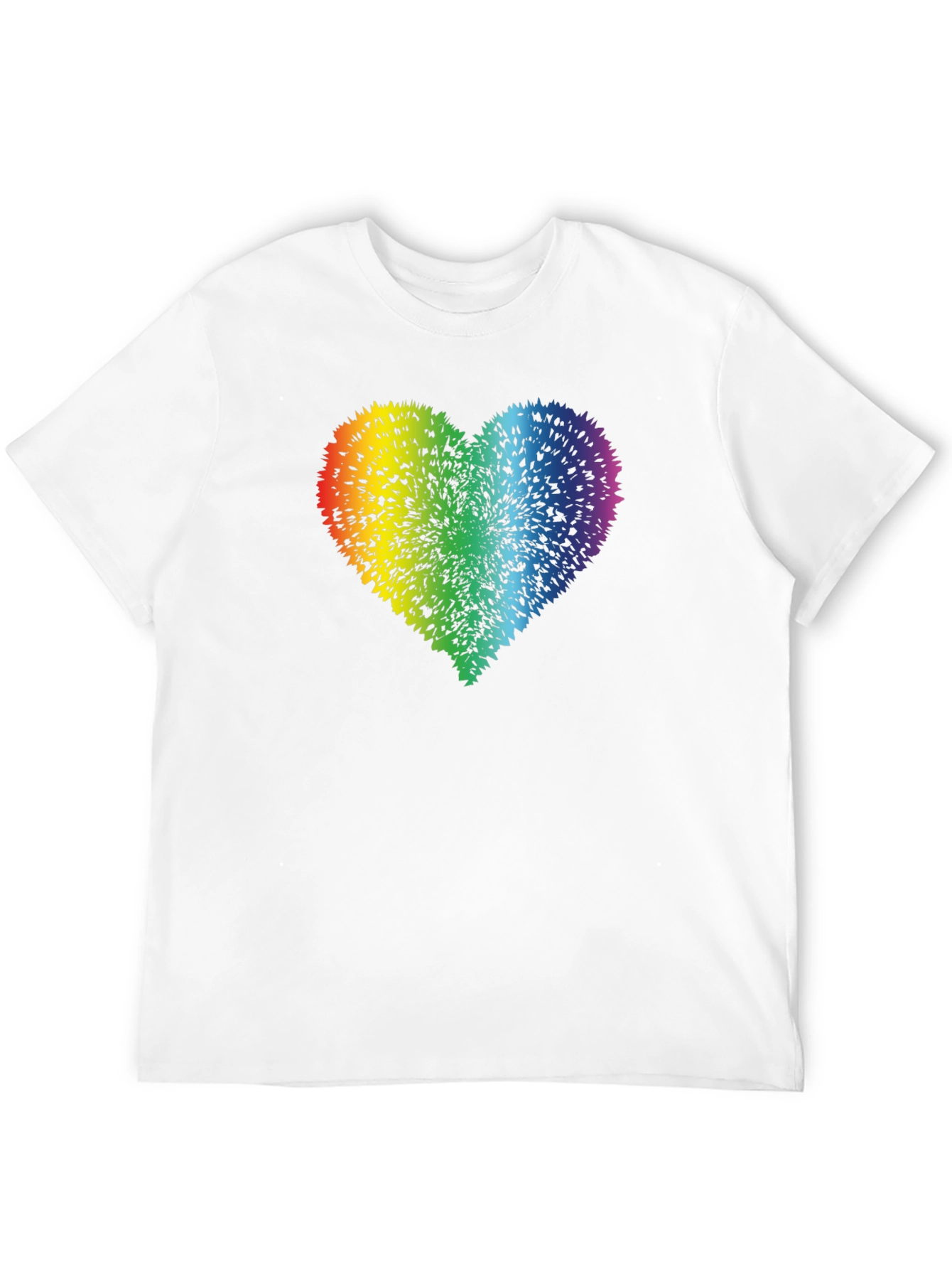 Rainbow Heart Graphic Tee - Prideful Style