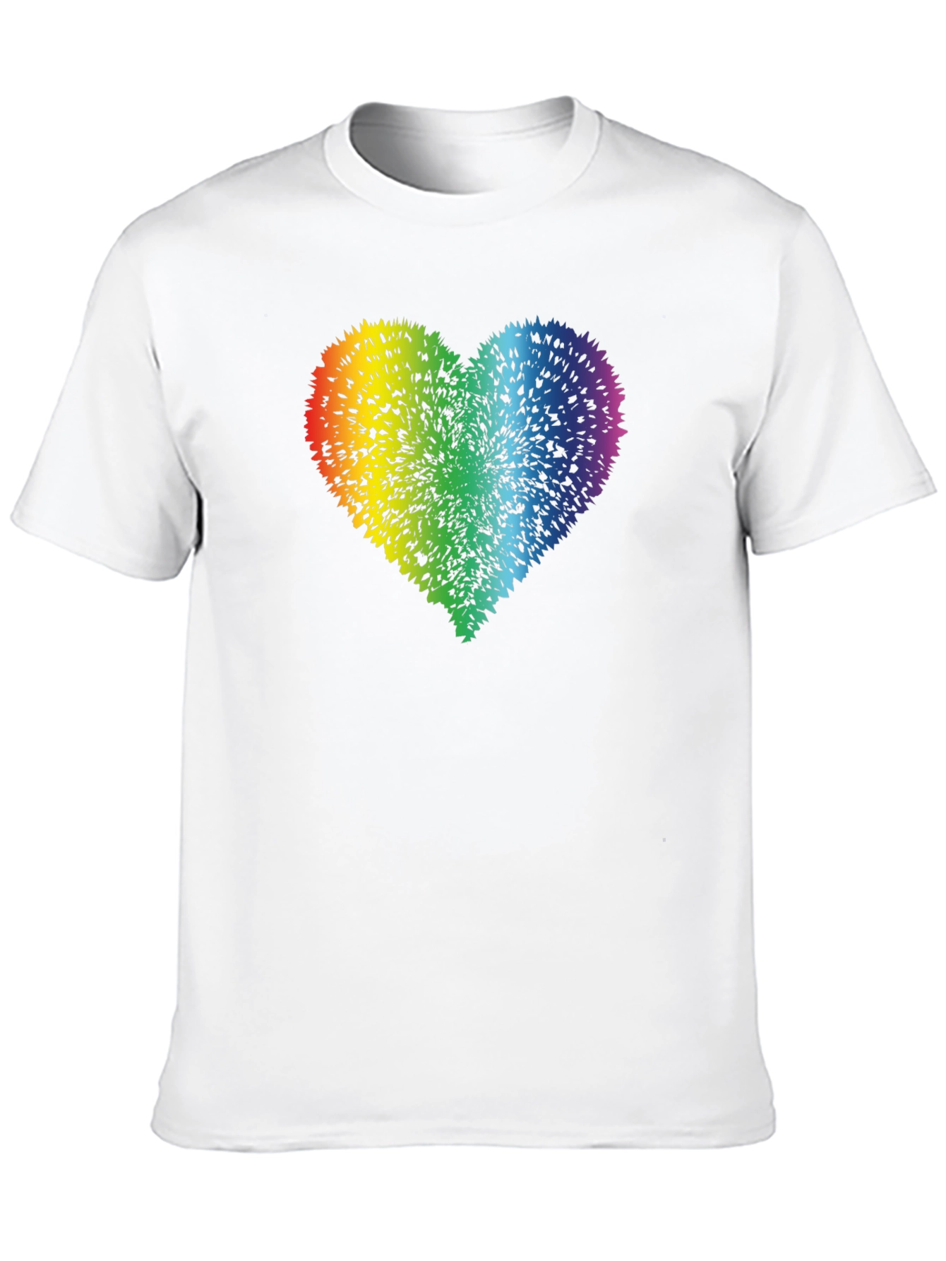 Rainbow Heart Graphic Tee - Prideful Style