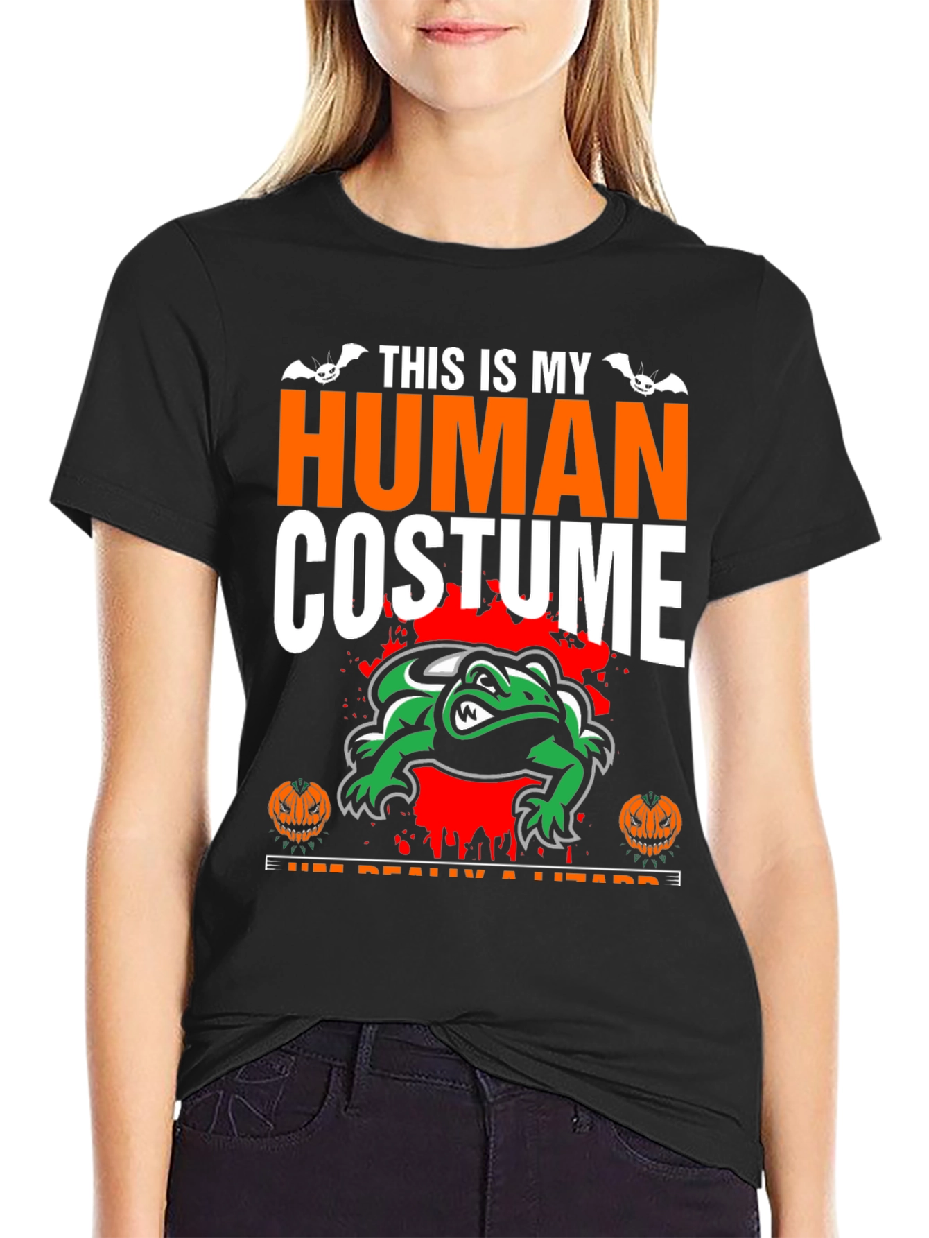 Funny Lizard Costume T-Shirt: Halloween Party Tee