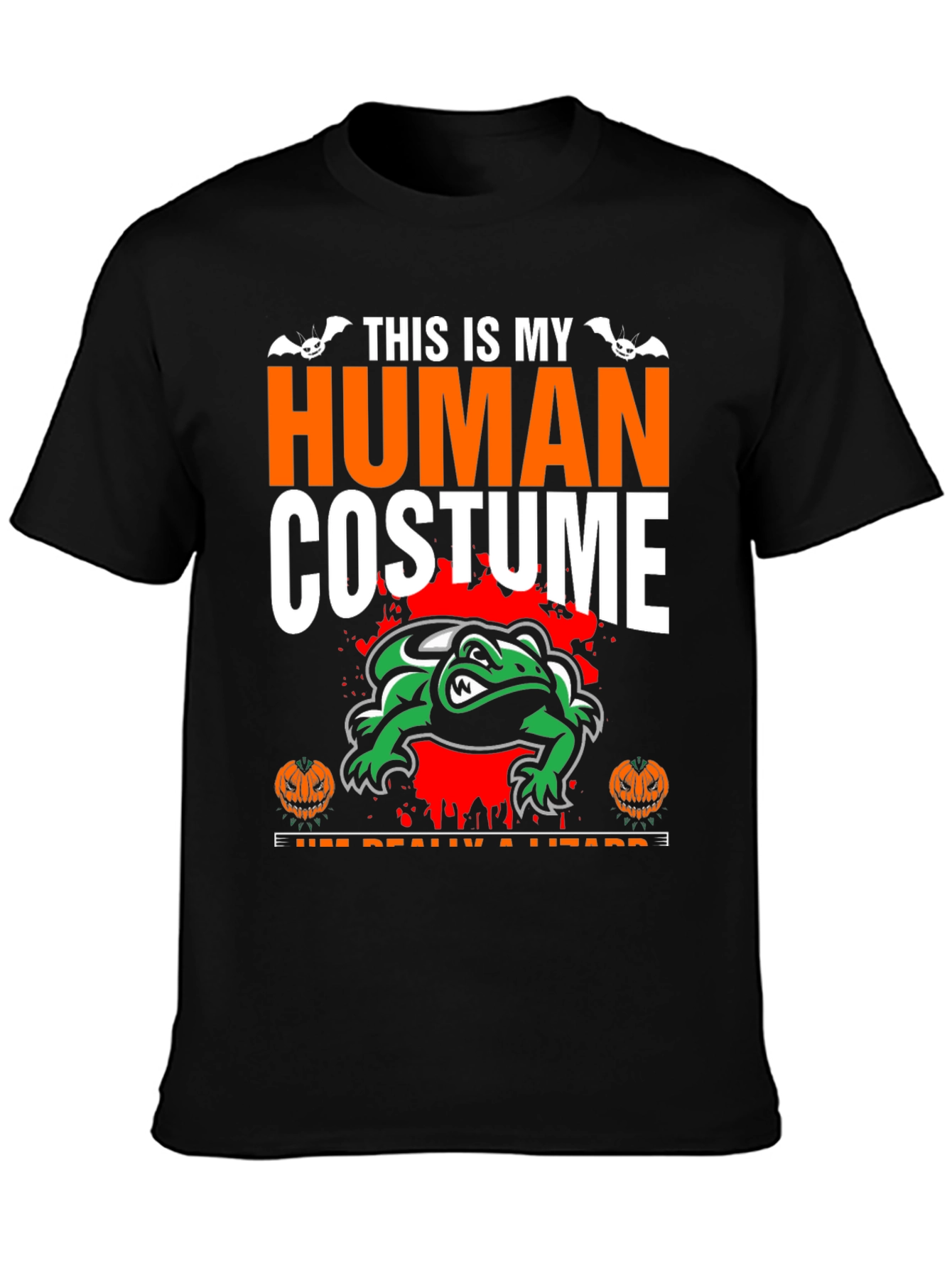 Funny Lizard Costume T-Shirt: Halloween Party Tee