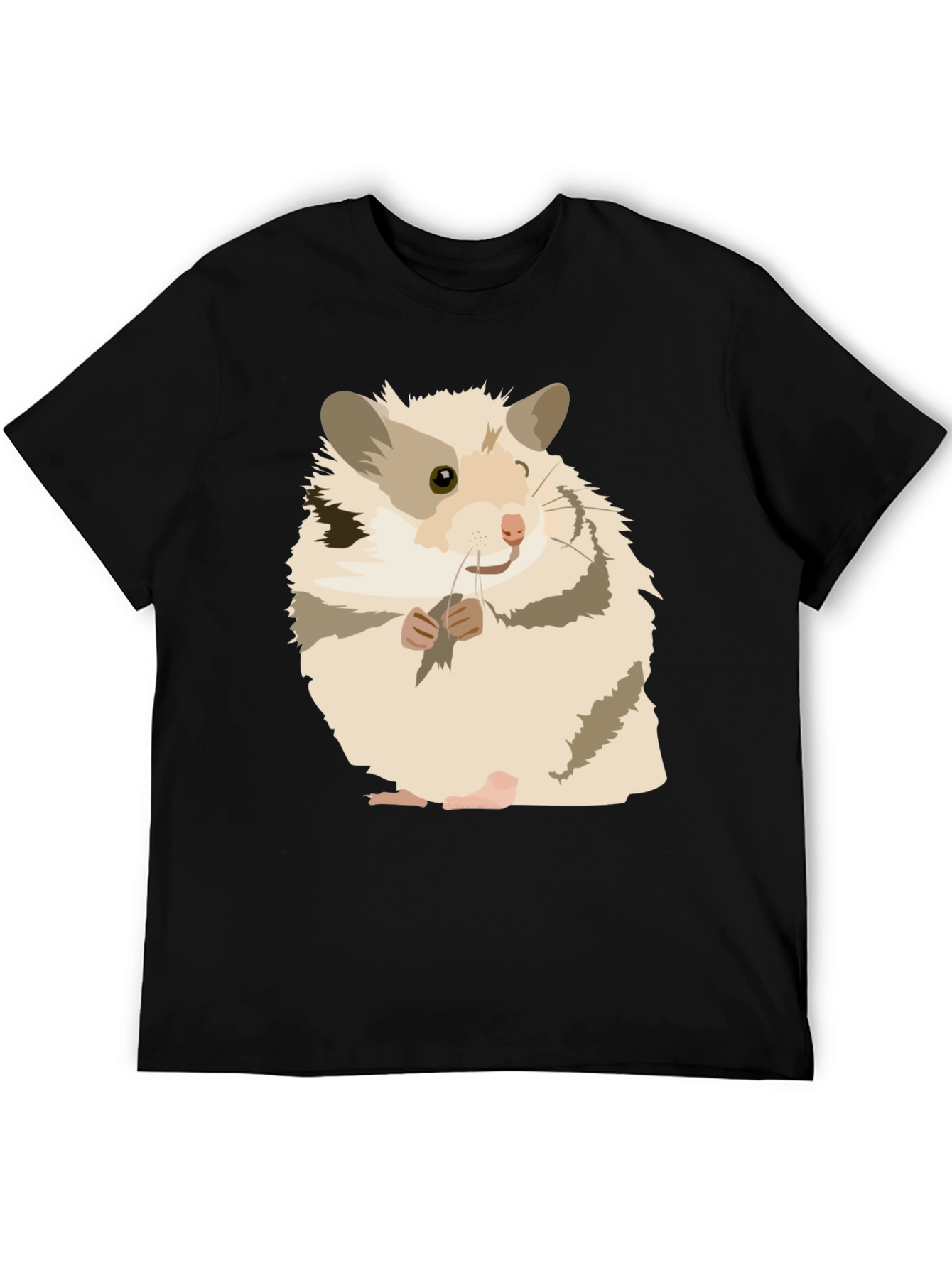 Hamster Graphic Tee - Adorable Black T-Shirt