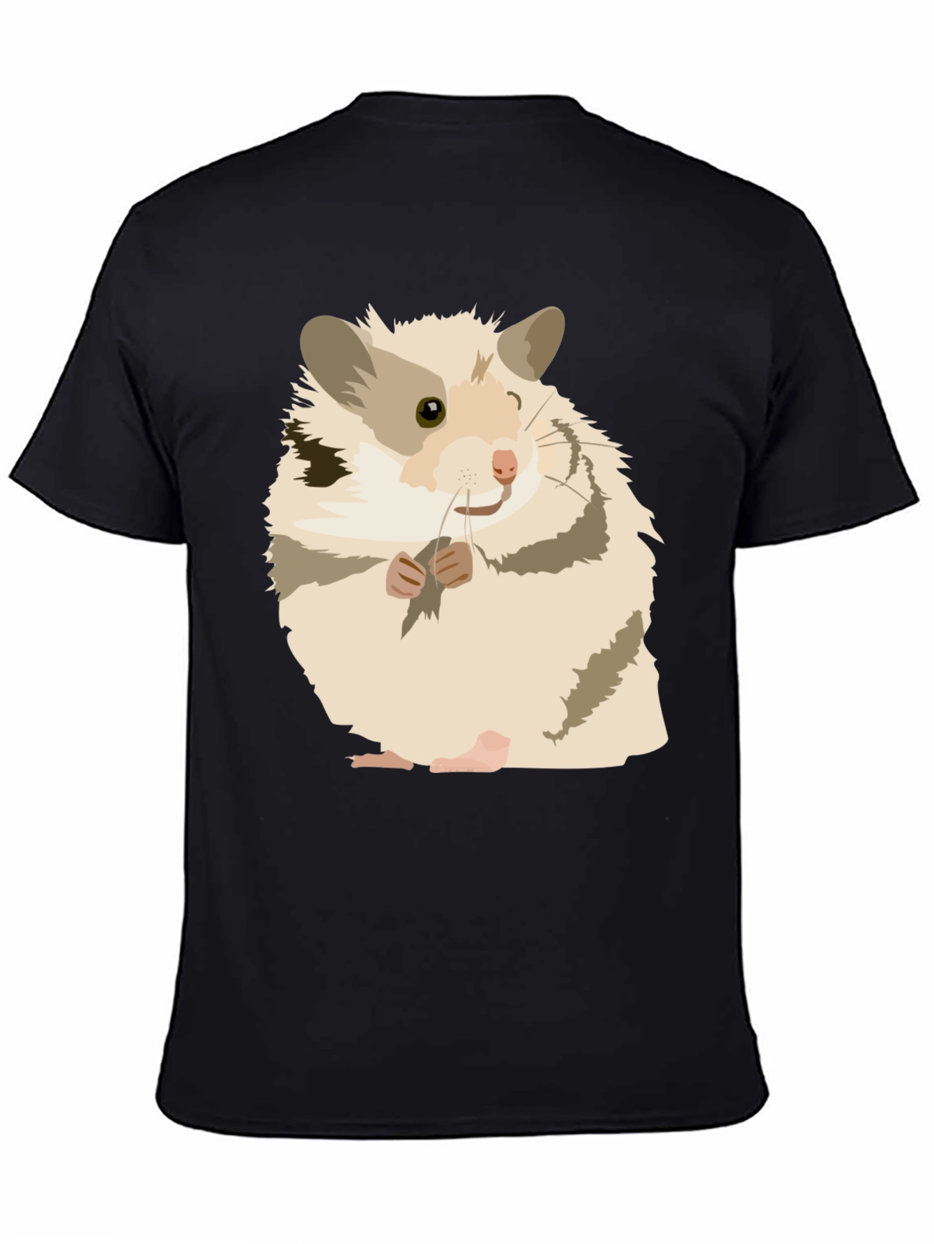 Hamster Graphic Tee - Adorable Black T-Shirt
