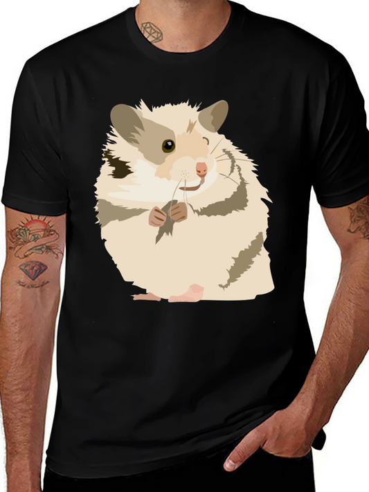 Hamster Graphic Tee - Adorable Black T-Shirt
