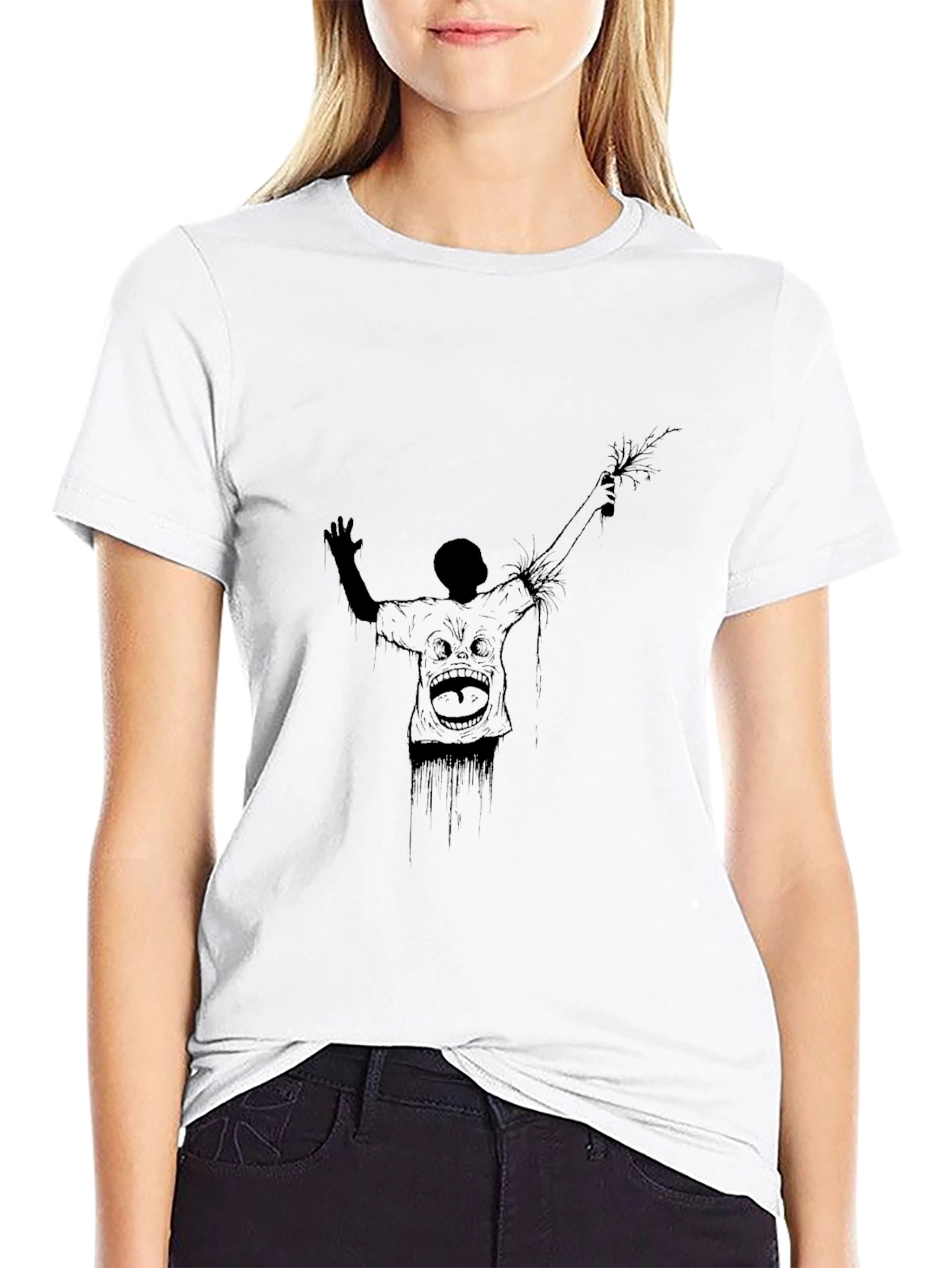 Zombie Graphic Black T-Shirt