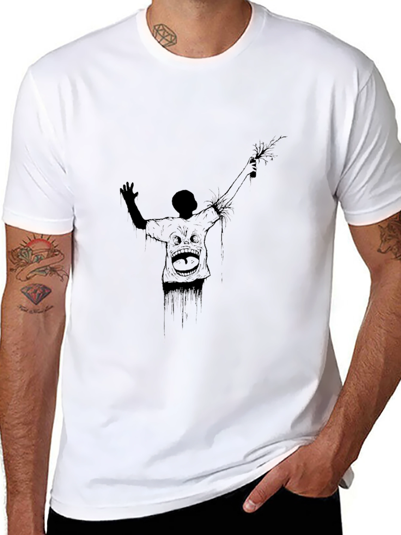 Zombie Graphic Black T-Shirt