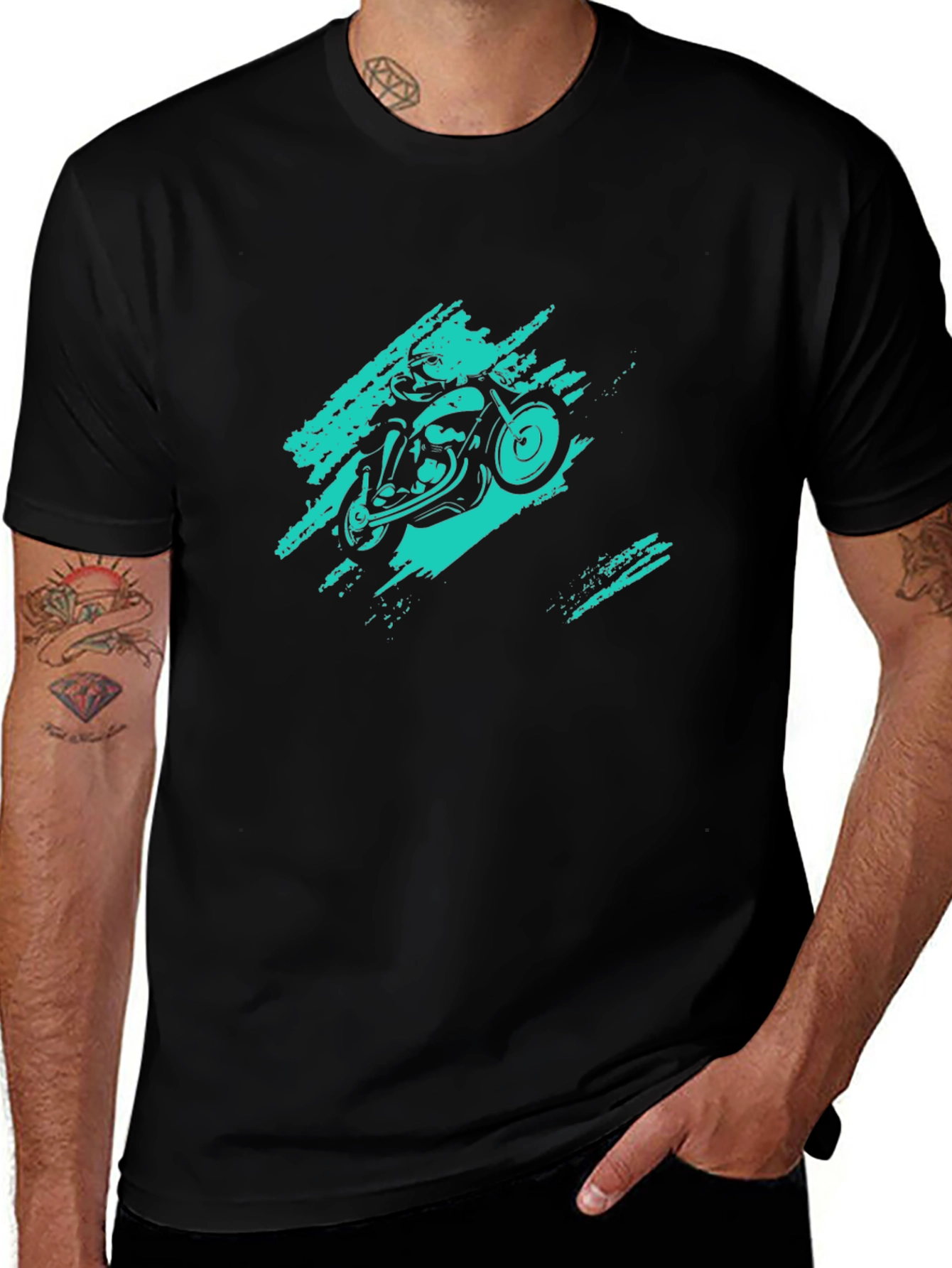 Black Motorcycle Ride T-Shirt