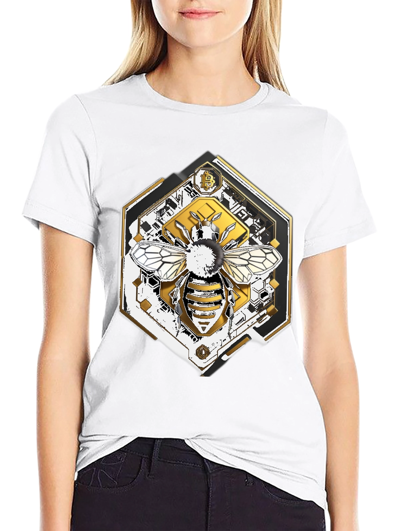Bitcoin Bee T-Shirt - Crypto Currency Graphic Tee