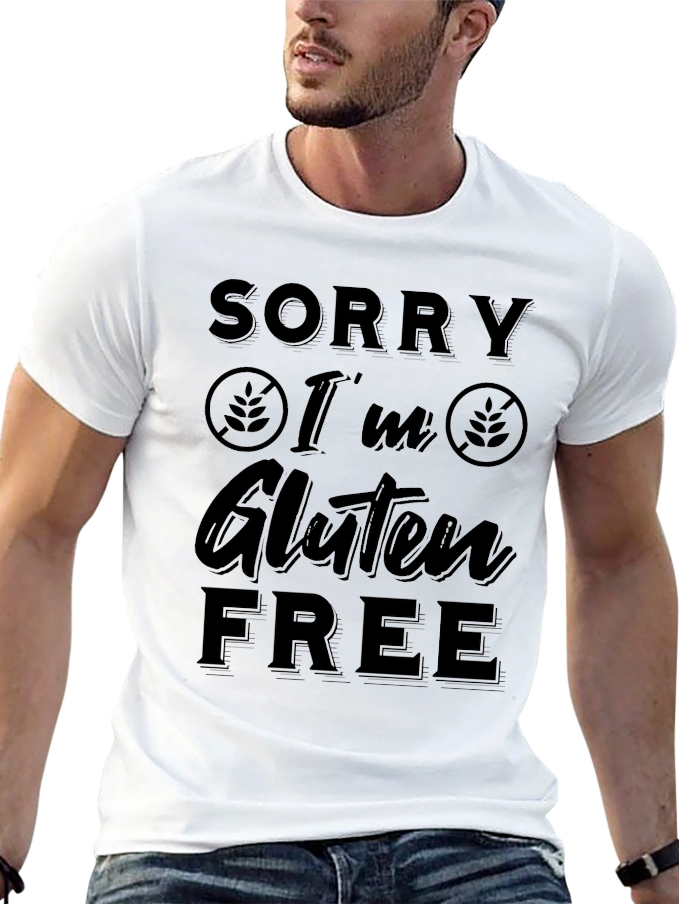 Sorry Im Gluten Free Black T-Shirt