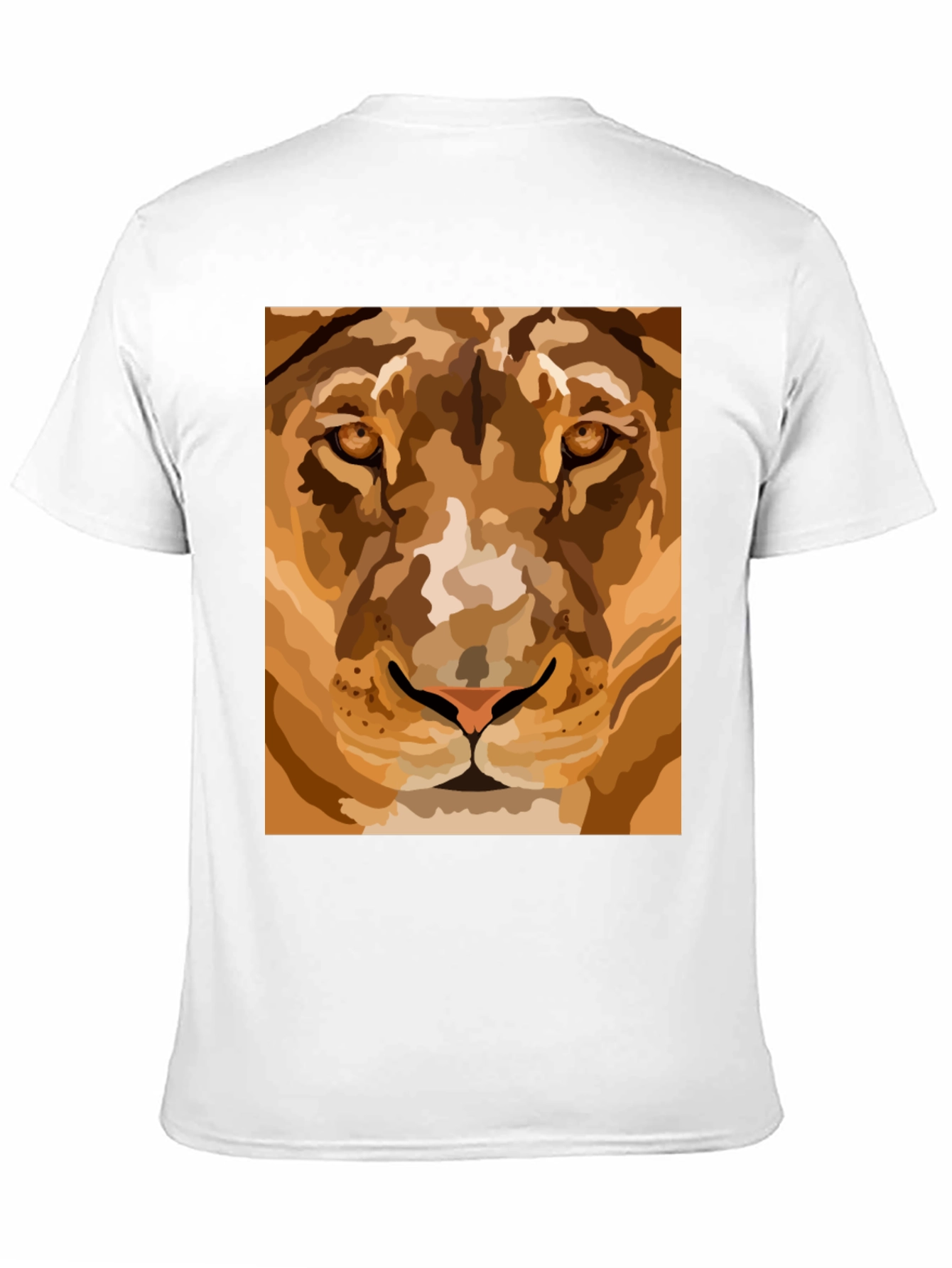 Lion Face Graphic Tee - Mens Black T-Shirt