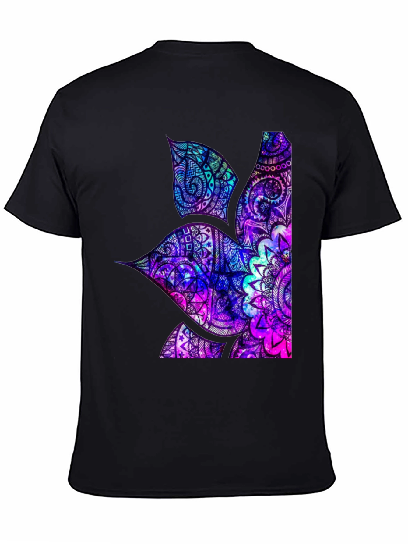 Psychedelic Hummingbird Graphic Tee - Mens Black T-Shirt