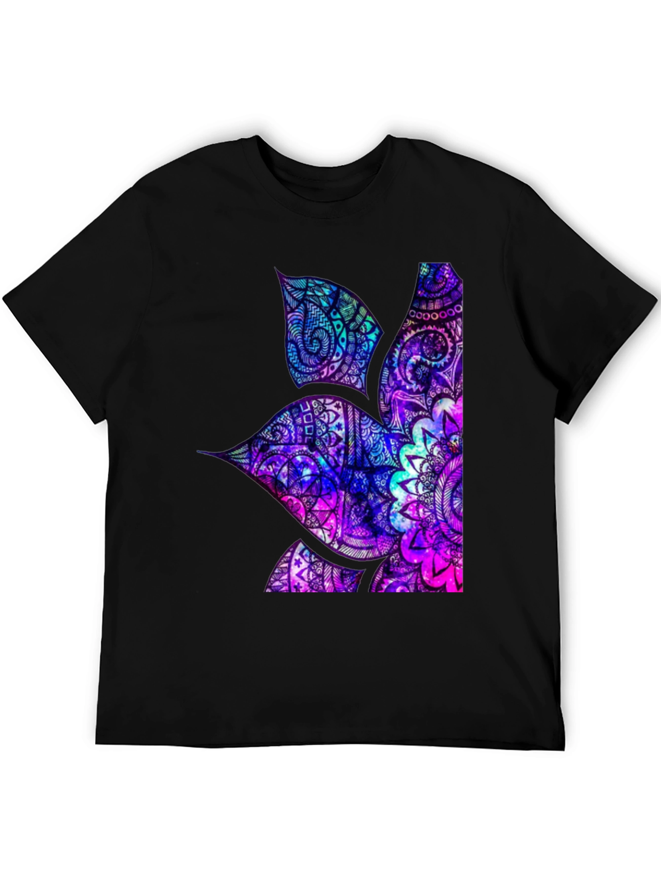 Psychedelic Hummingbird Graphic Tee - Mens Black T-Shirt