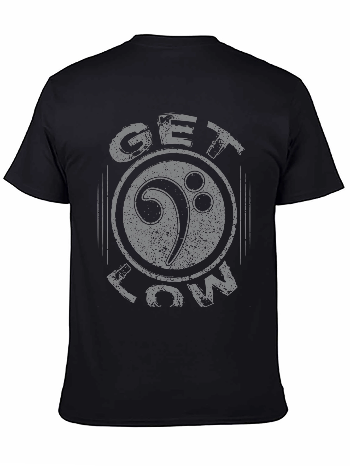 Get Low Bass Clef Graphic Tee - Black