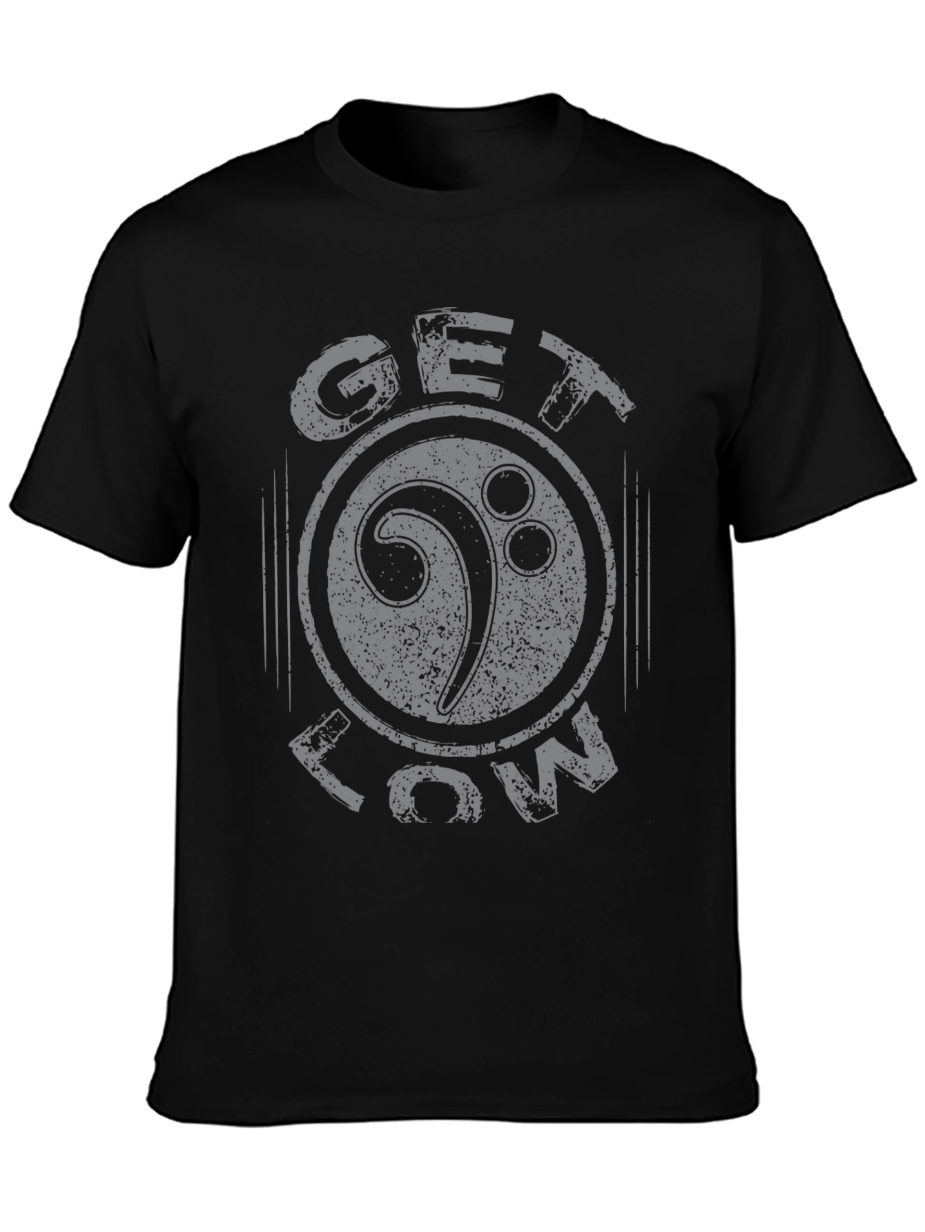 Get Low Bass Clef Graphic Tee - Black