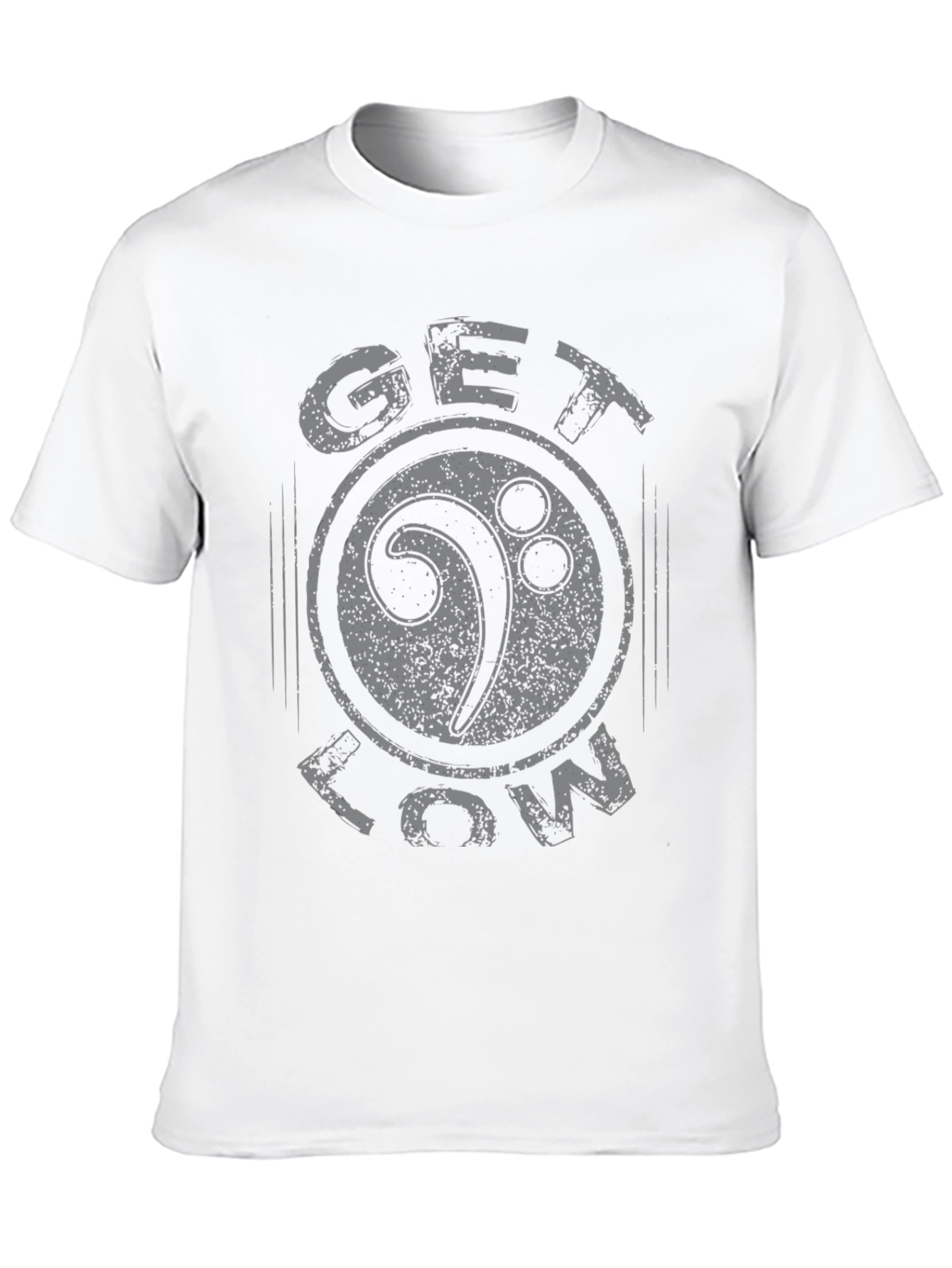 Get Low Bass Clef Graphic Tee - Black