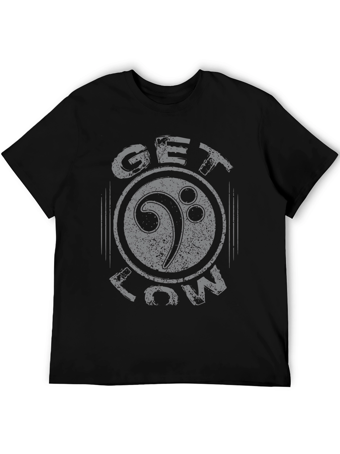 Get Low Bass Clef Graphic Tee - Black