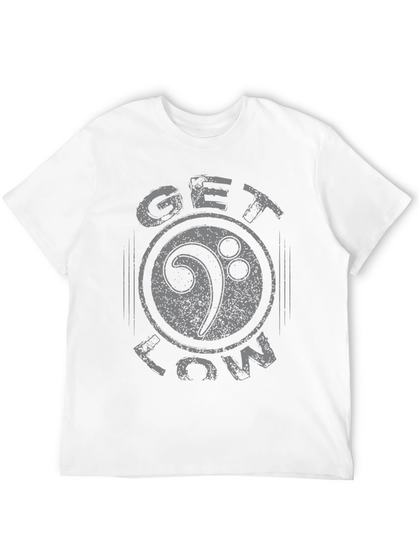 Get Low Bass Clef Graphic Tee - Black