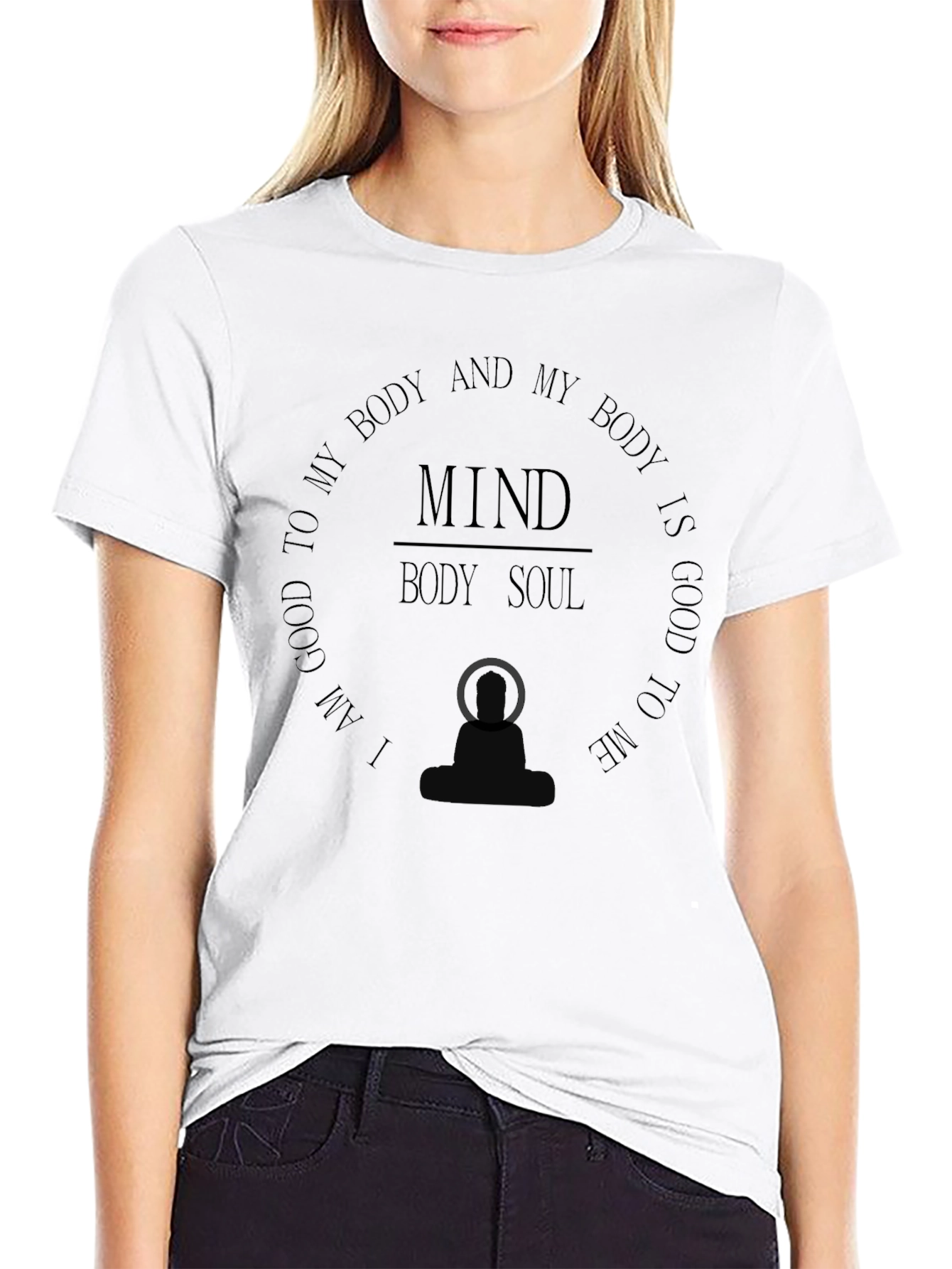 Mind Body Soul Graphic Tee - Wellness T-Shirt