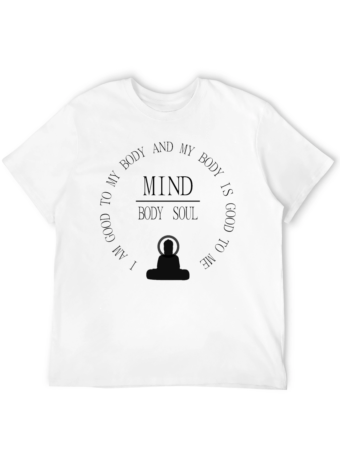 Mind Body Soul Graphic Tee - Wellness T-Shirt