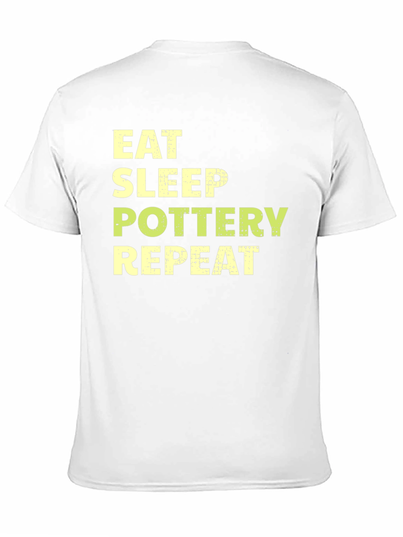 Eat Sleep Pottery Repeat T-Shirt Black Graphic Tee